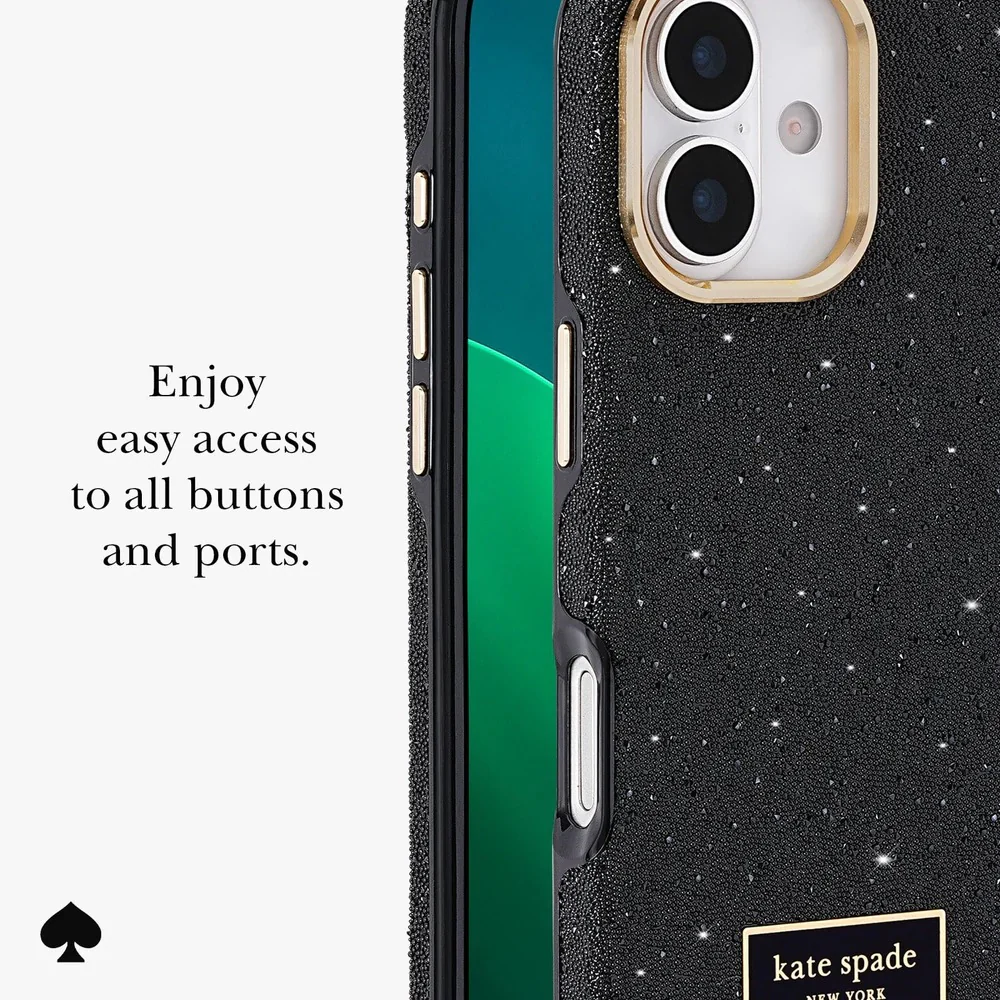 Kate Spade Crystal Pave MagSafe Case for iPhone 17 Standard 6.3 - Black - Image 7