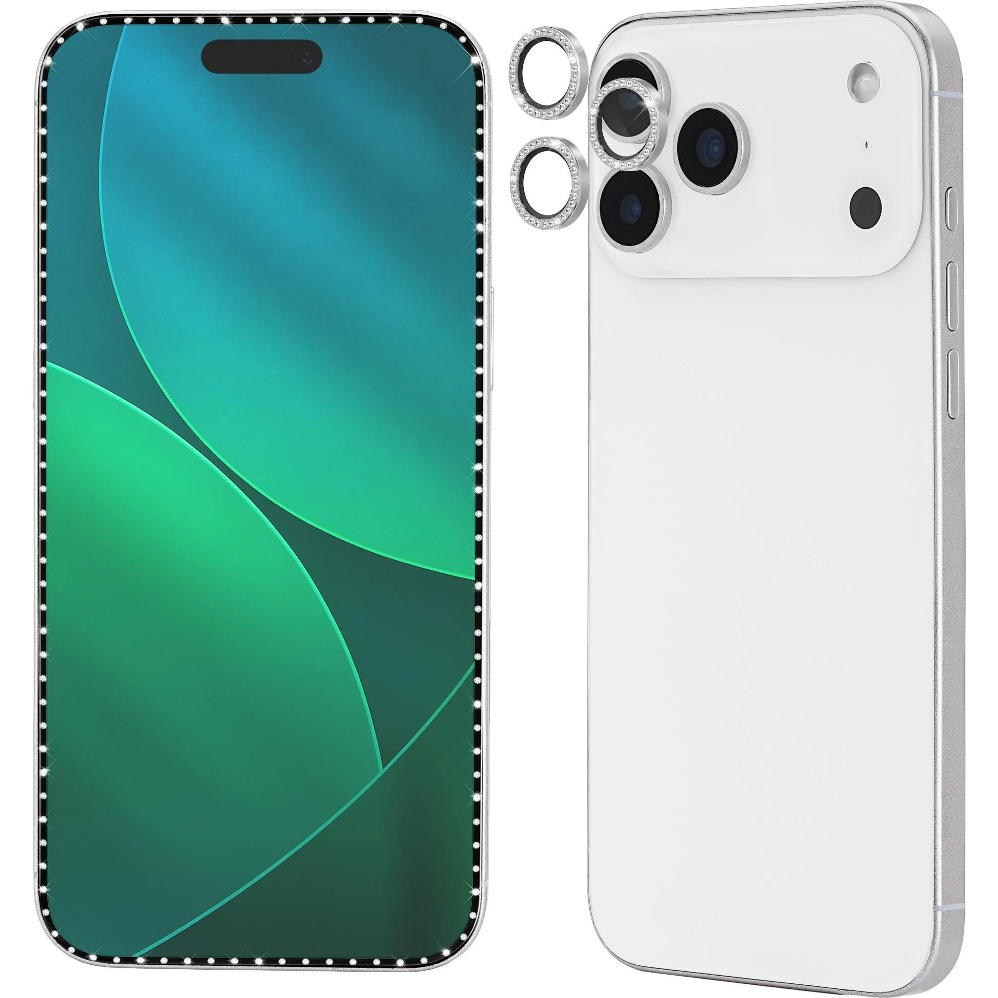 Kate Spade Fashion Lens & Screen Protectors for iPhone 17 Pro 6.3 - Set in Stone Silver - Image 3