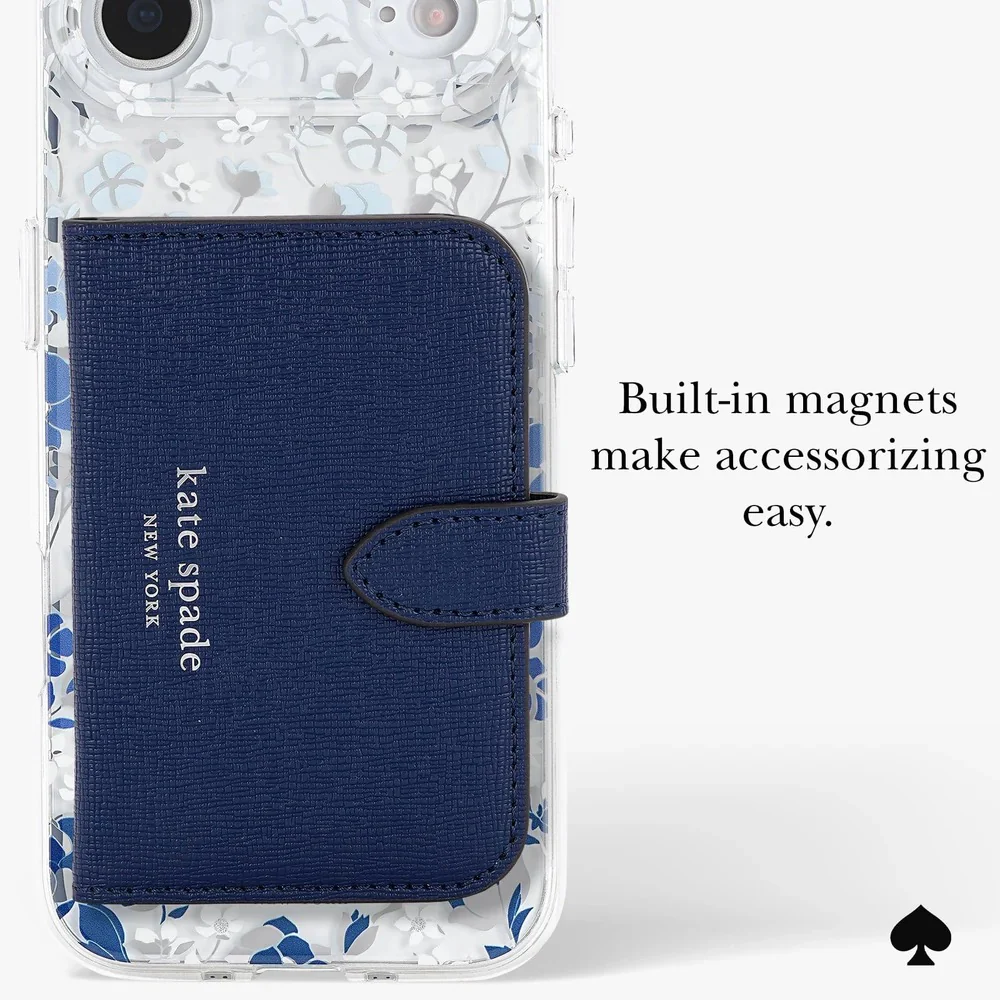 Kate Spade Flowerbed Blue MagSafe Case for iPhone 17 Air 6.5 - Clear/Blue - Image 3
