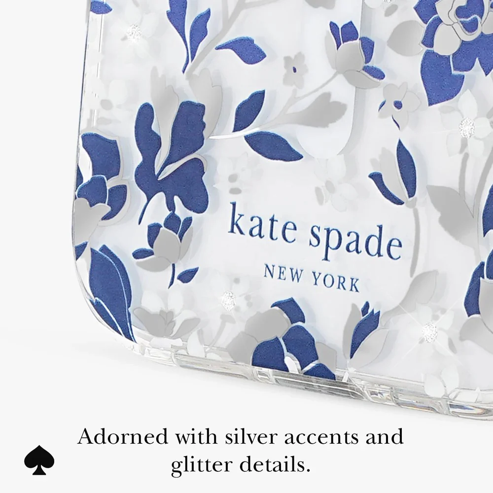 Kate Spade Flowerbed Blue MagSafe Case for iPhone 17 Air 6.5 - Clear/Blue - Image 5