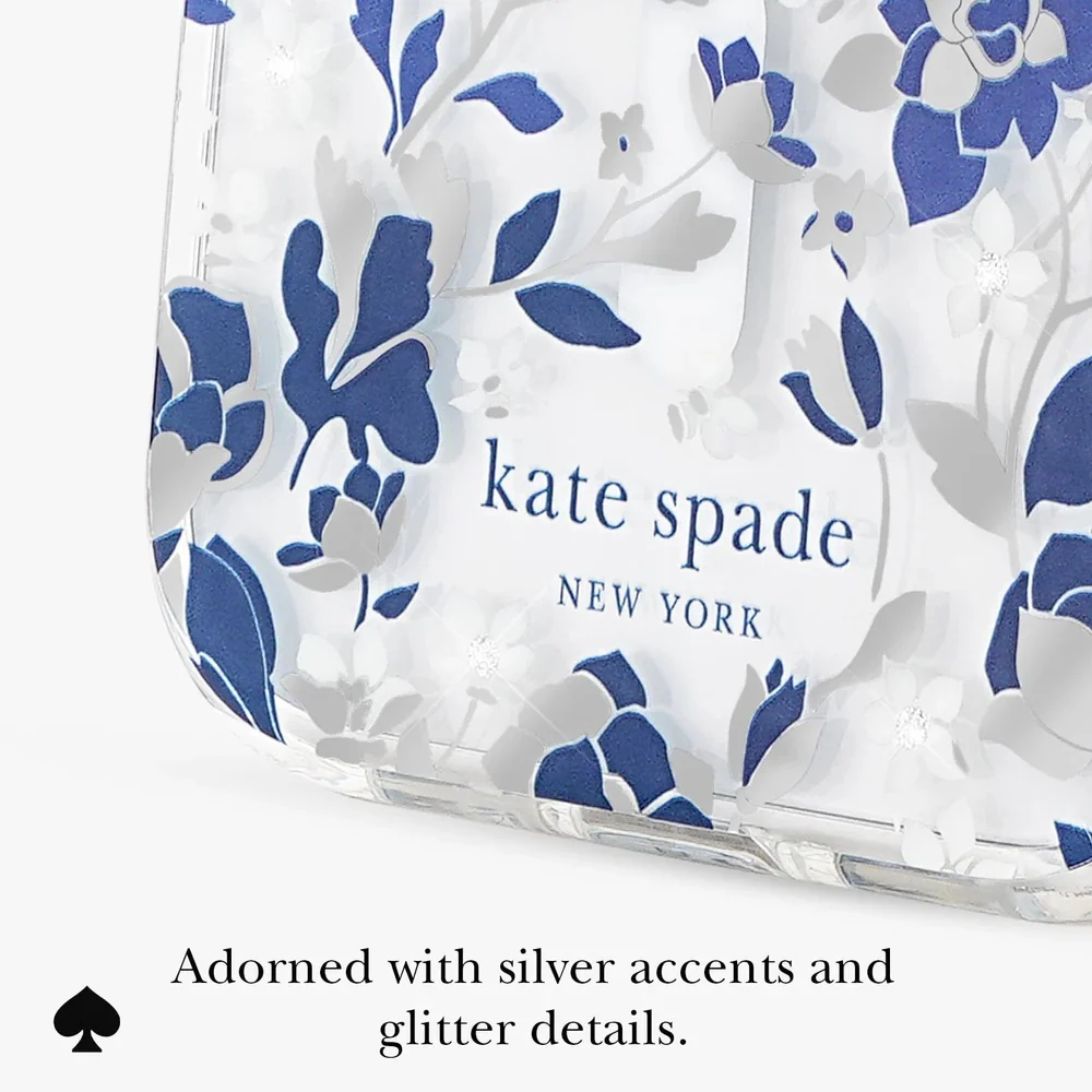 Kate Spade Flowerbed Blue MagSafe Case for iPhone 17 Pro Max - Clear/Blue - Image 3