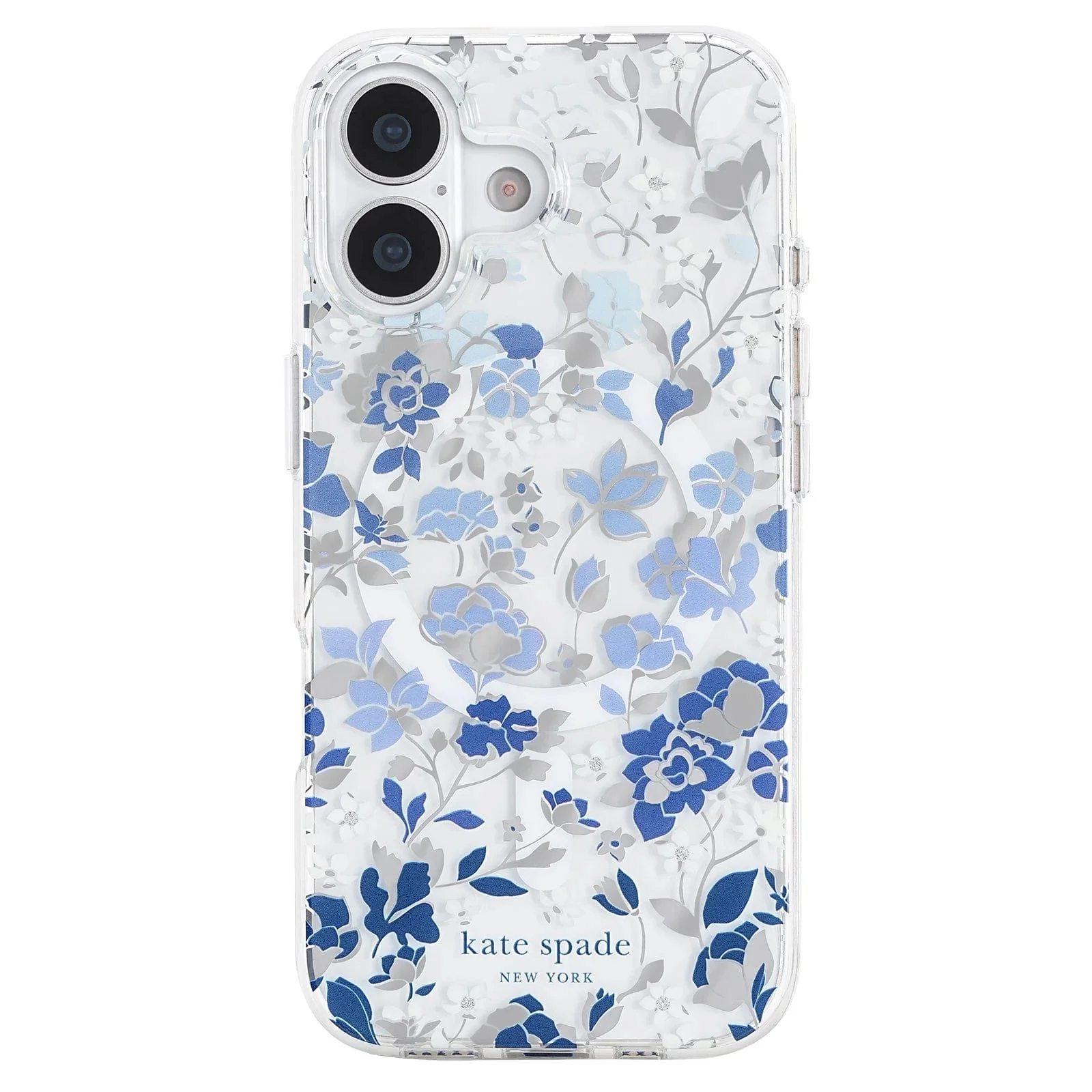 Kate Spade Flowerbed Blue MagSafe Case for iPhone 17 Standard 6.3 - Clear/Blue - Image 2