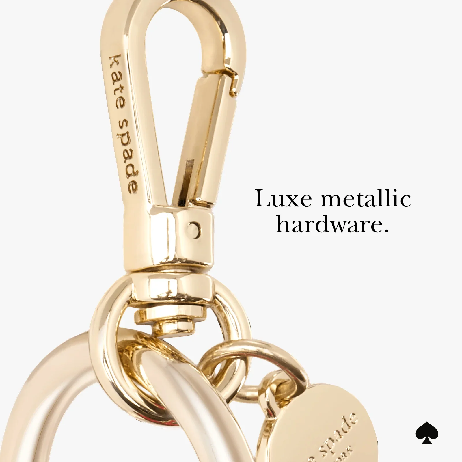 Kate Spade Heart Charm Keychain for AirTag - Image 6