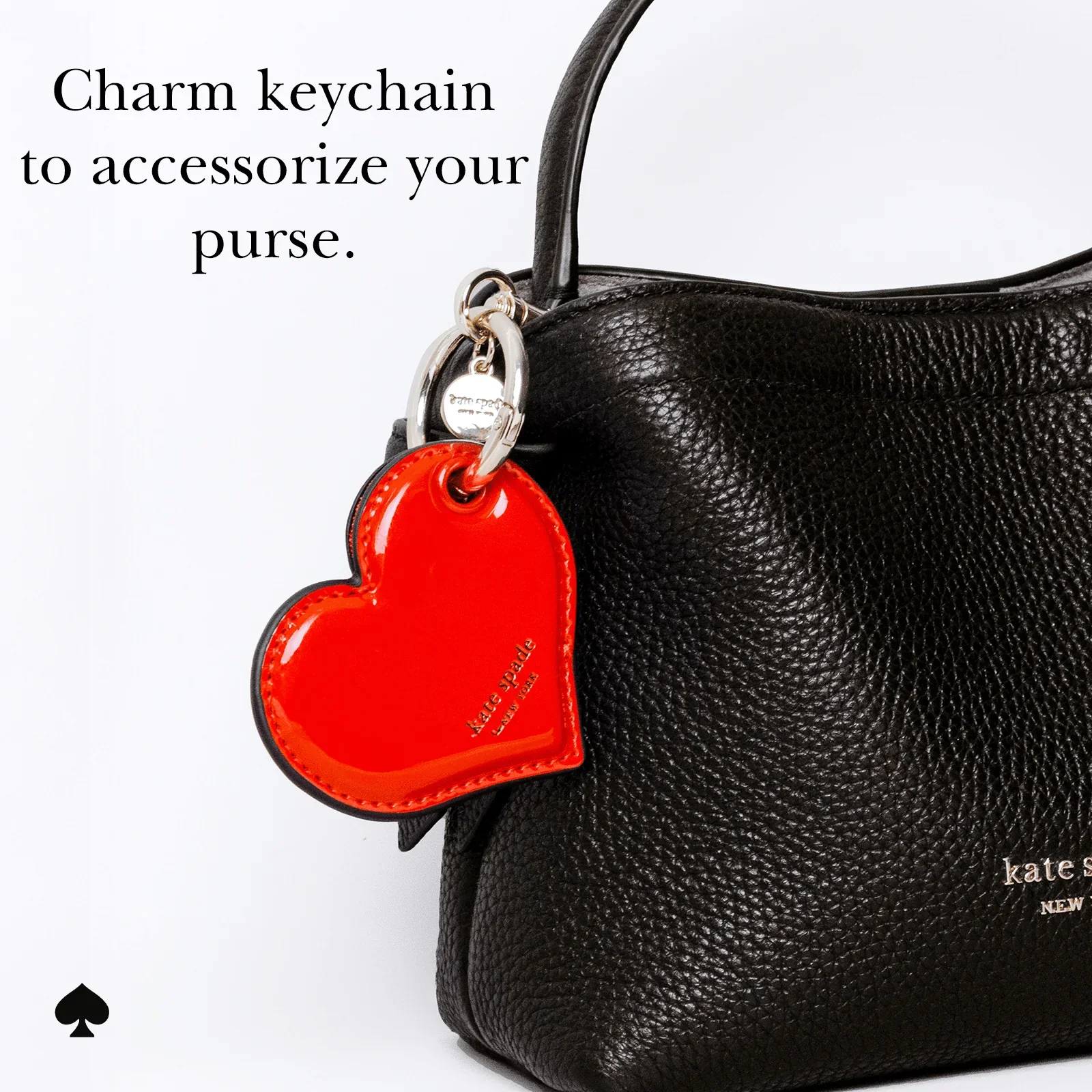 Kate Spade Heart Charm Keychain for AirTag - Image 7
