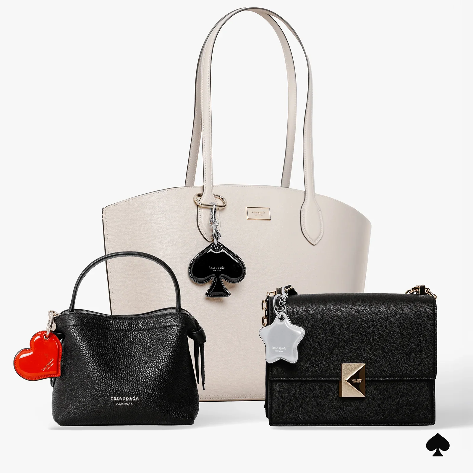 Kate Spade Heart Charm Keychain for AirTag - Image 8