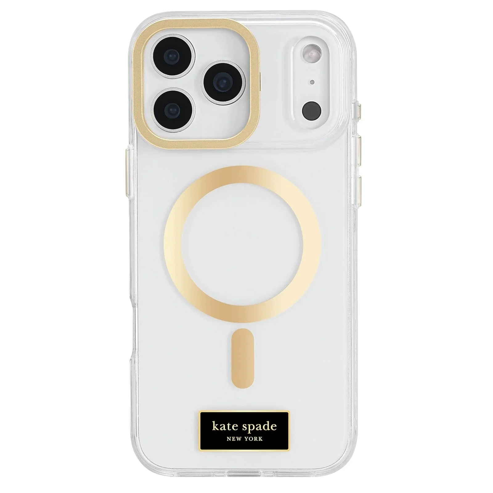 Kate Spade Icon MagSafe Case with Stand iPhone 17 Pro 6.3 - Clear / Gold - Image 2