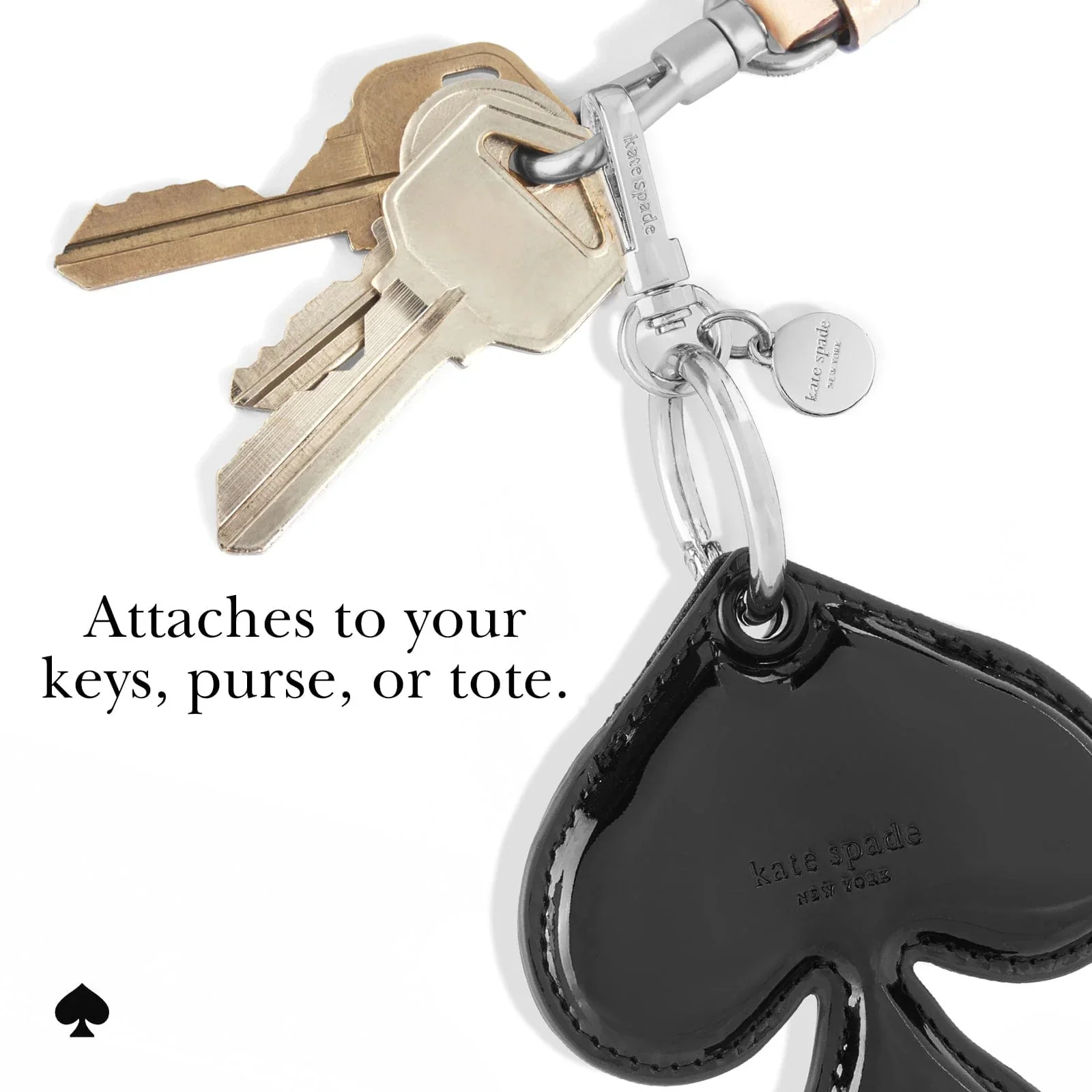 Kate Spade Keychain Spade Charm for AirTag - Image 3