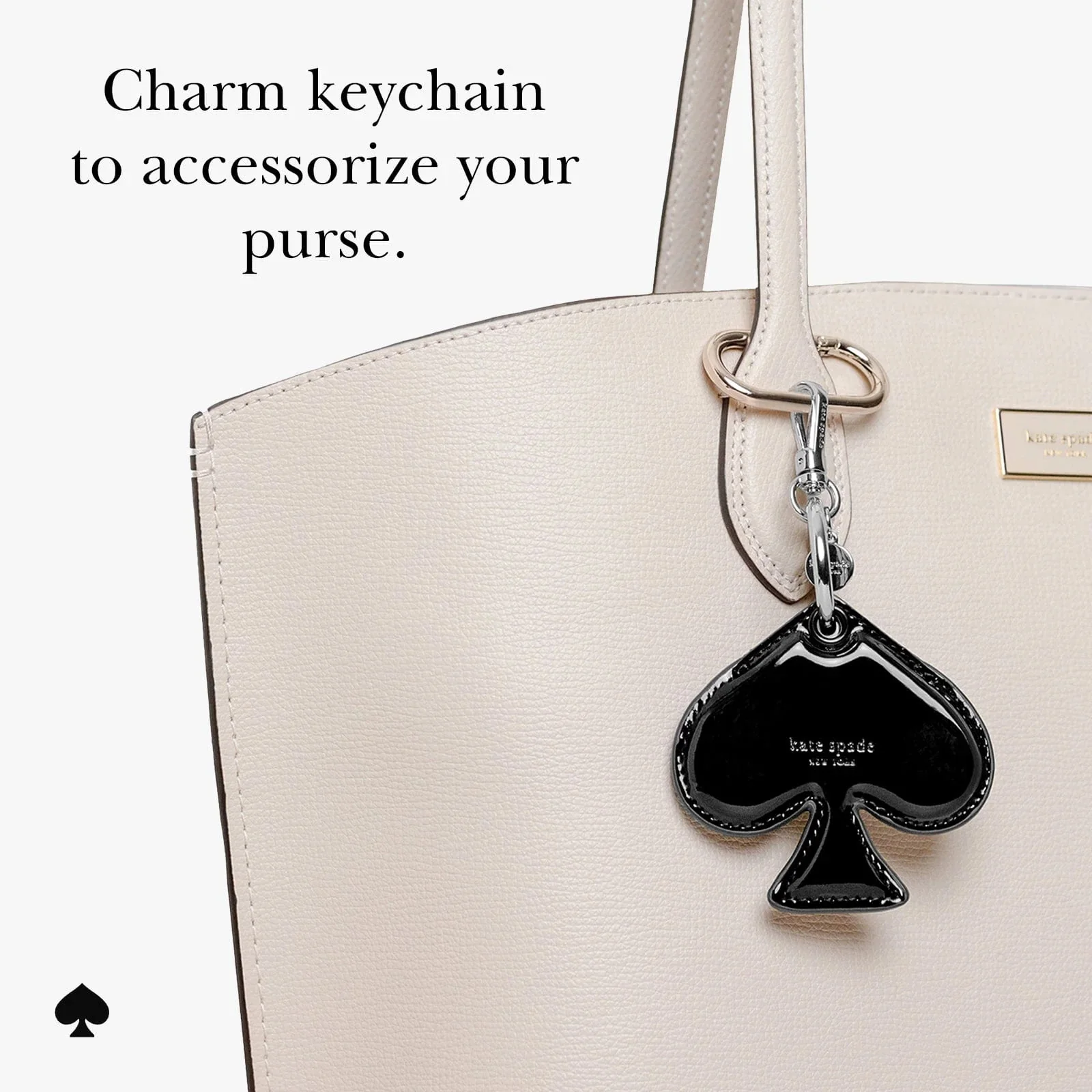 Kate Spade Keychain Spade Charm for AirTag - Image 4