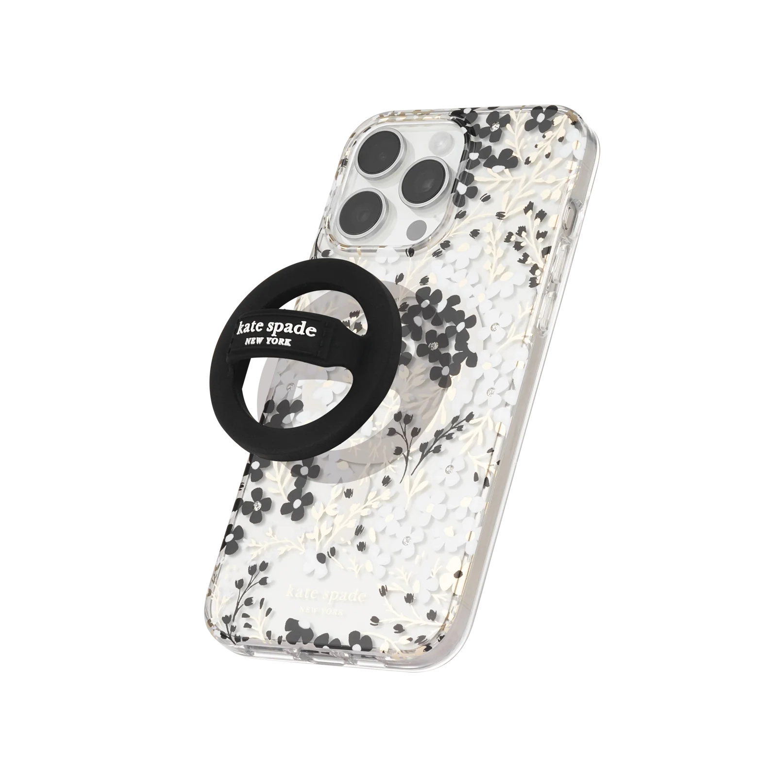 Kate Spade Magnetic Loop Grip For MagSafe - Black - Image 3