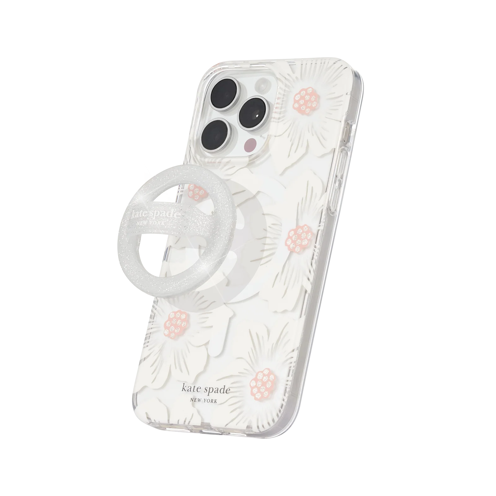 Kate Spade Magnetic Loop Grip For MagSafe - Sparkle Silver - Image 6