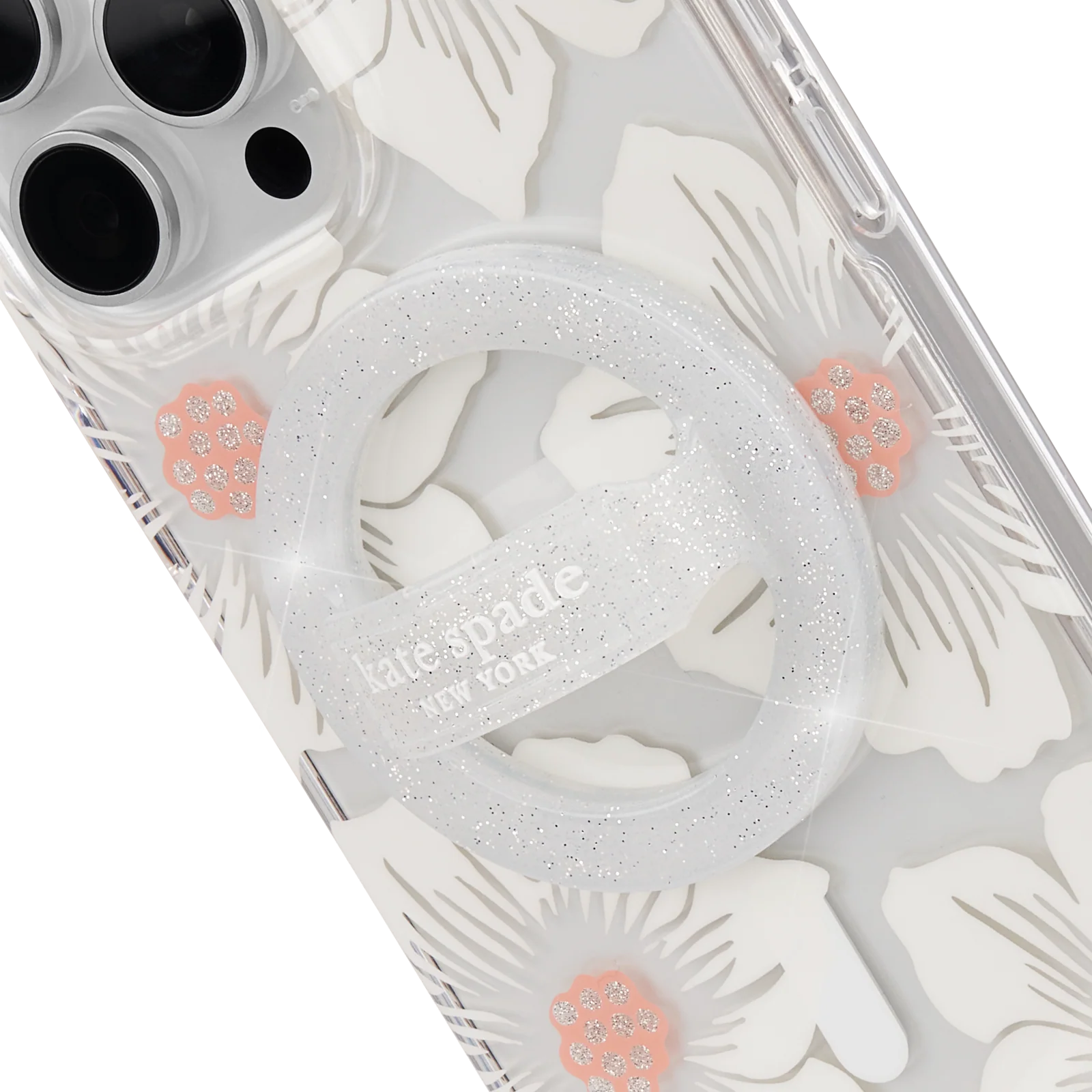 Kate Spade Magnetic Loop Grip For MagSafe - Sparkle Silver - Image 8
