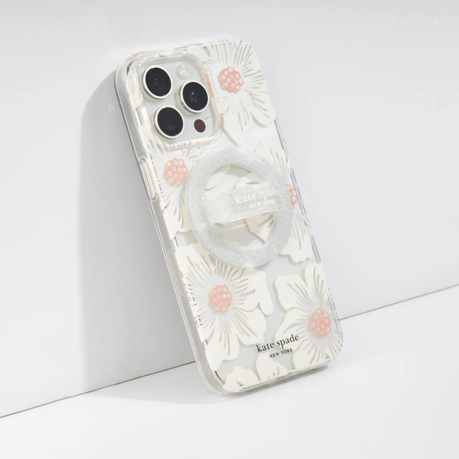 Kate Spade Magnetic Loop Grip For MagSafe - Sparkle Silver - Image 9