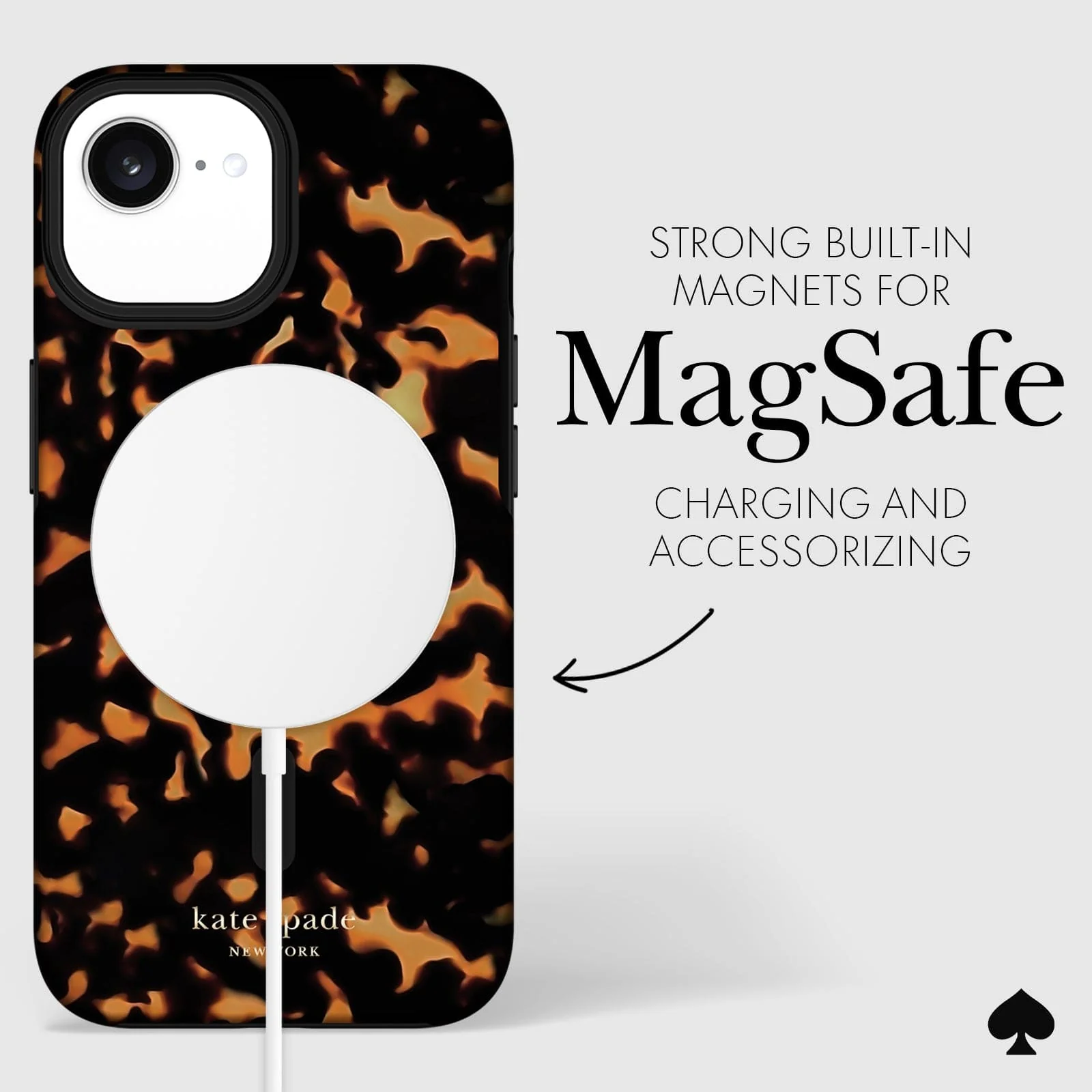 Kate Spade MagSafe Case for iPhone 17e / 16e / 15 / 14 / 13 Standard 6.1 - Tortoise - Image 4