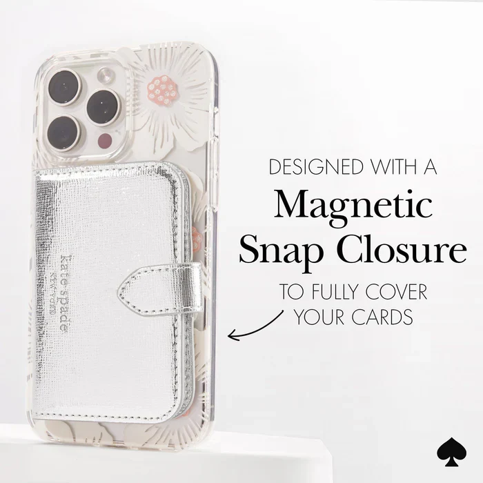 Kate Spade Morgan Magnetic Wallet for MagSafe - Metallic Silver - Image 3
