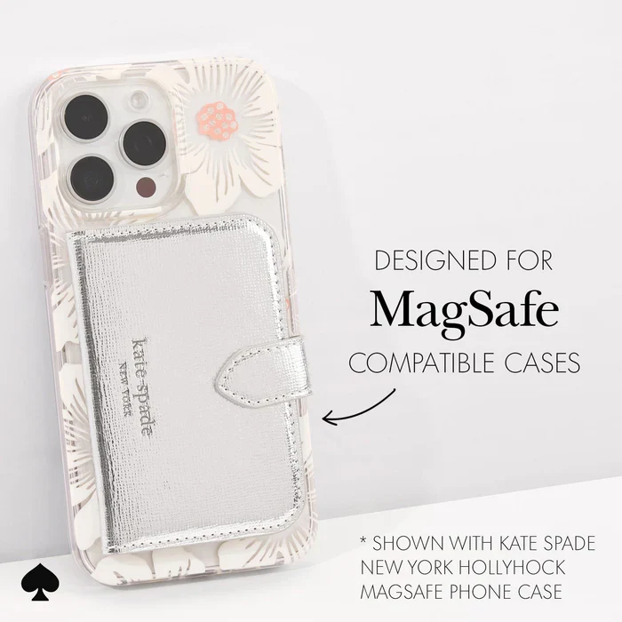 Kate Spade Morgan Magnetic Wallet for MagSafe - Metallic Silver - Image 6