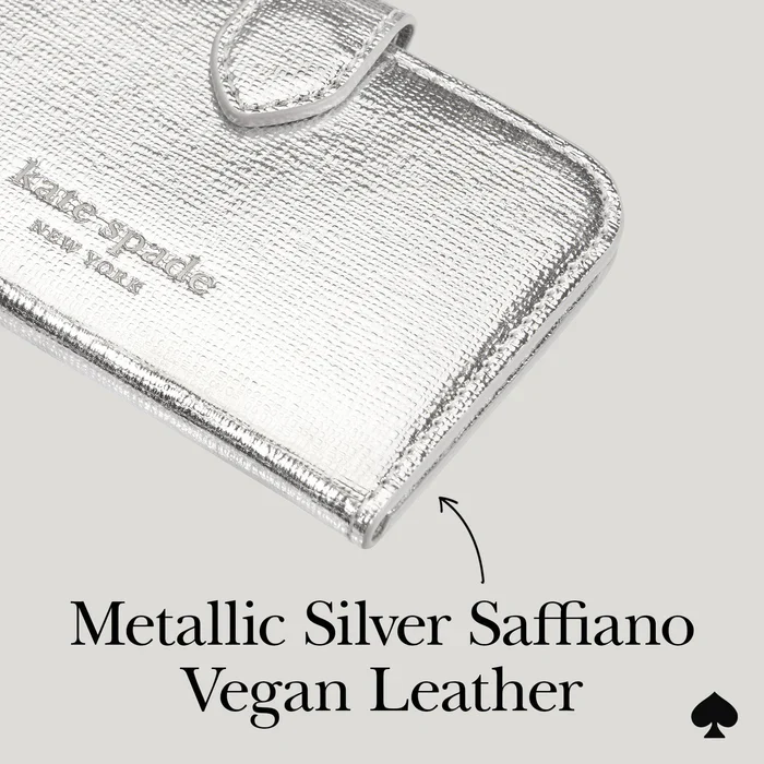Kate Spade Morgan Magnetic Wallet for MagSafe - Metallic Silver - Image 7