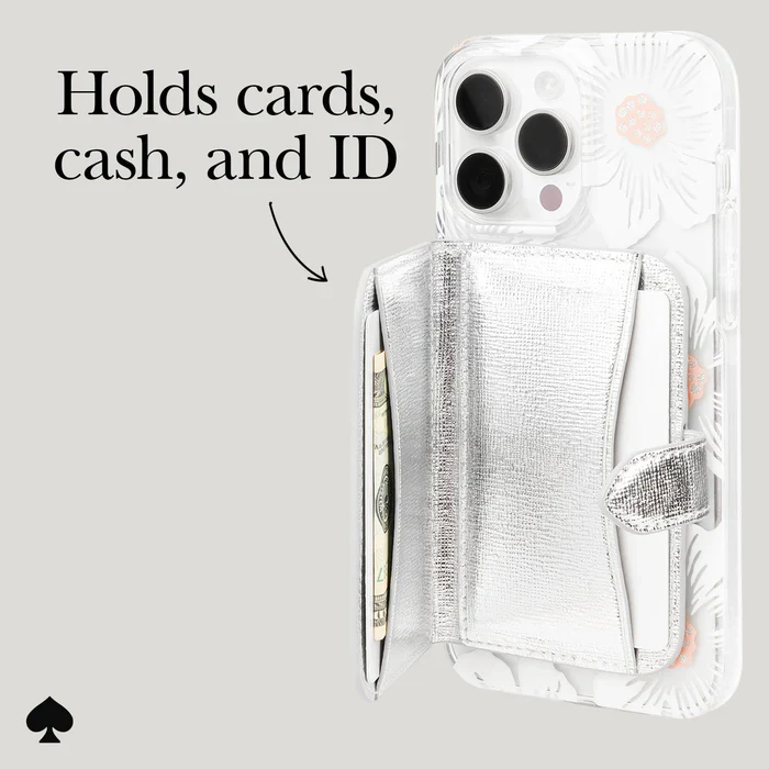 Kate Spade Morgan Magnetic Wallet for MagSafe - Metallic Silver - Image 8