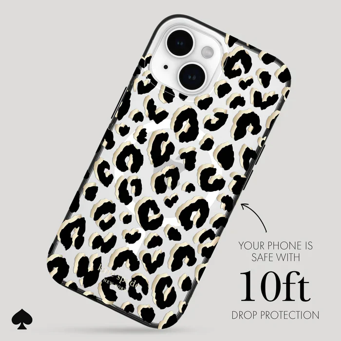 Kate Spade New York City Leopard Case for iPhone 15 Plus - Image 5