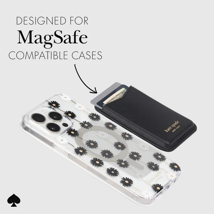 Kate Spade New York MagSafe Card Holder Magnetic Wallet - Black - Image 6