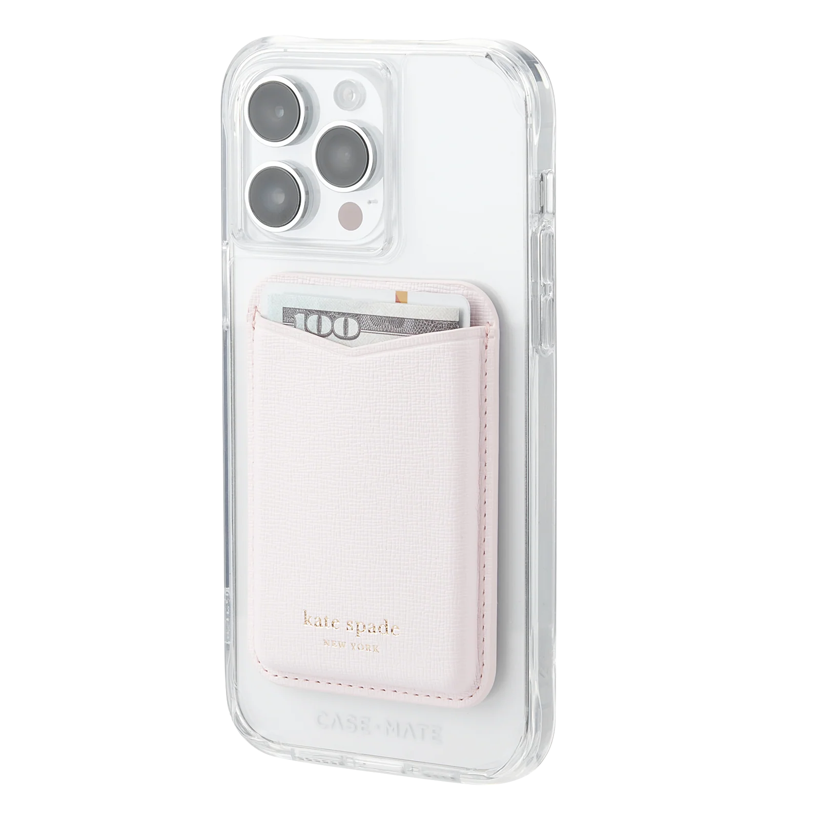 Kate Spade New York MagSafe Card Holder Magnetic Wallet - Pale Dogwood - Image 2
