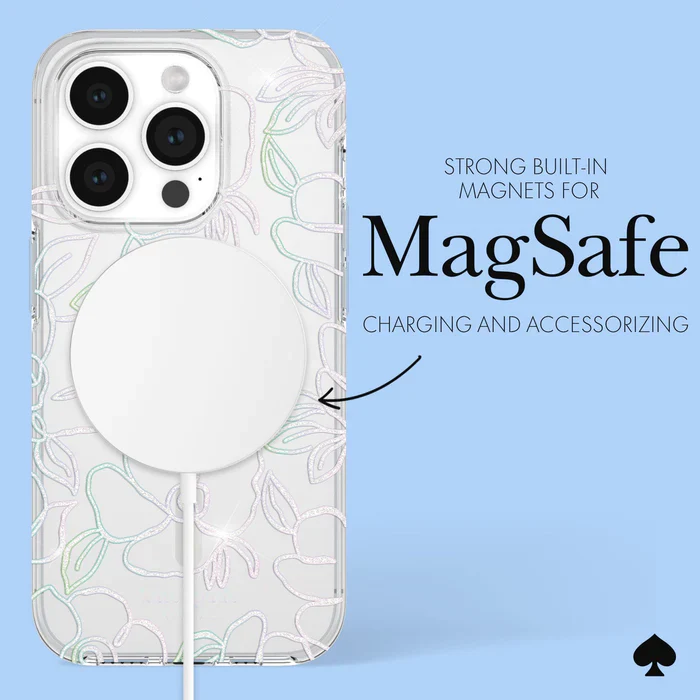Kate Spade New York MagSafe Case iPhone 15 Pro 6.1" - Modern Floral - Image 3