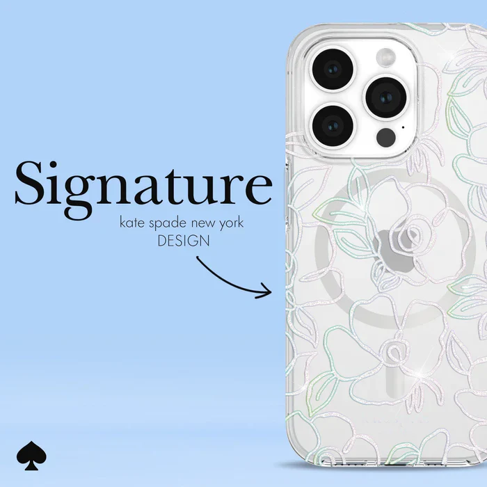 Kate Spade New York MagSafe Case iPhone 15 Pro 6.1" - Modern Floral - Image 5