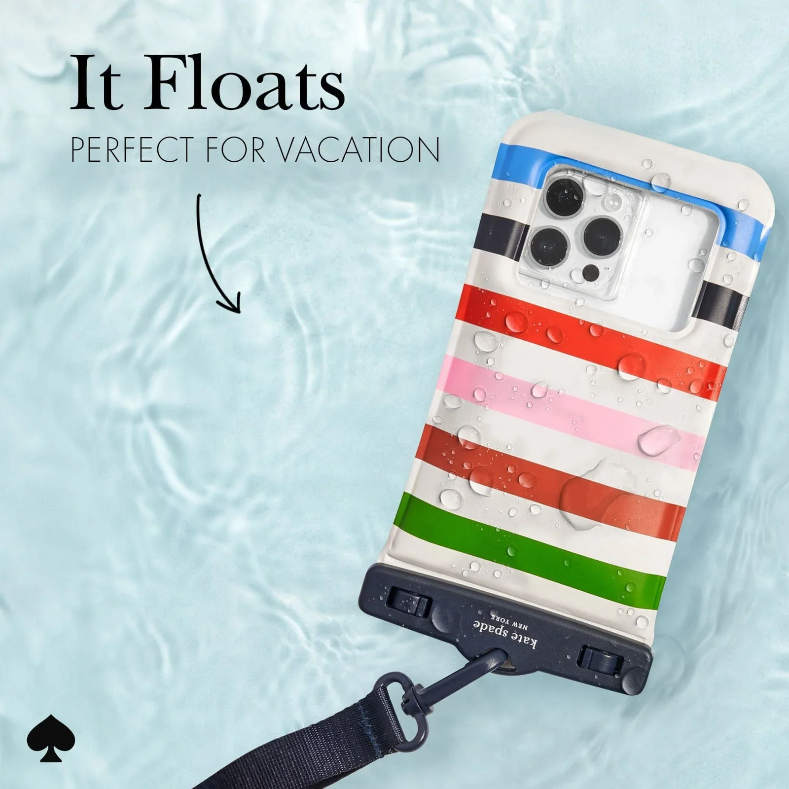 Kate Spade New York Waterproof Floating Pouch - Adventure Stripe - Image 4