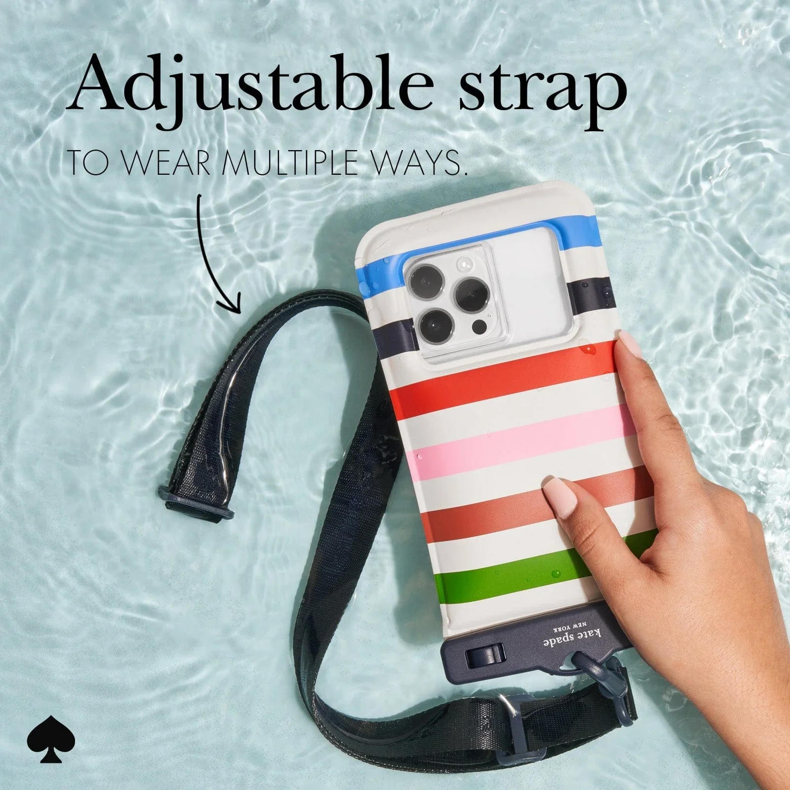 Kate Spade New York Waterproof Floating Pouch - Adventure Stripe - Image 6