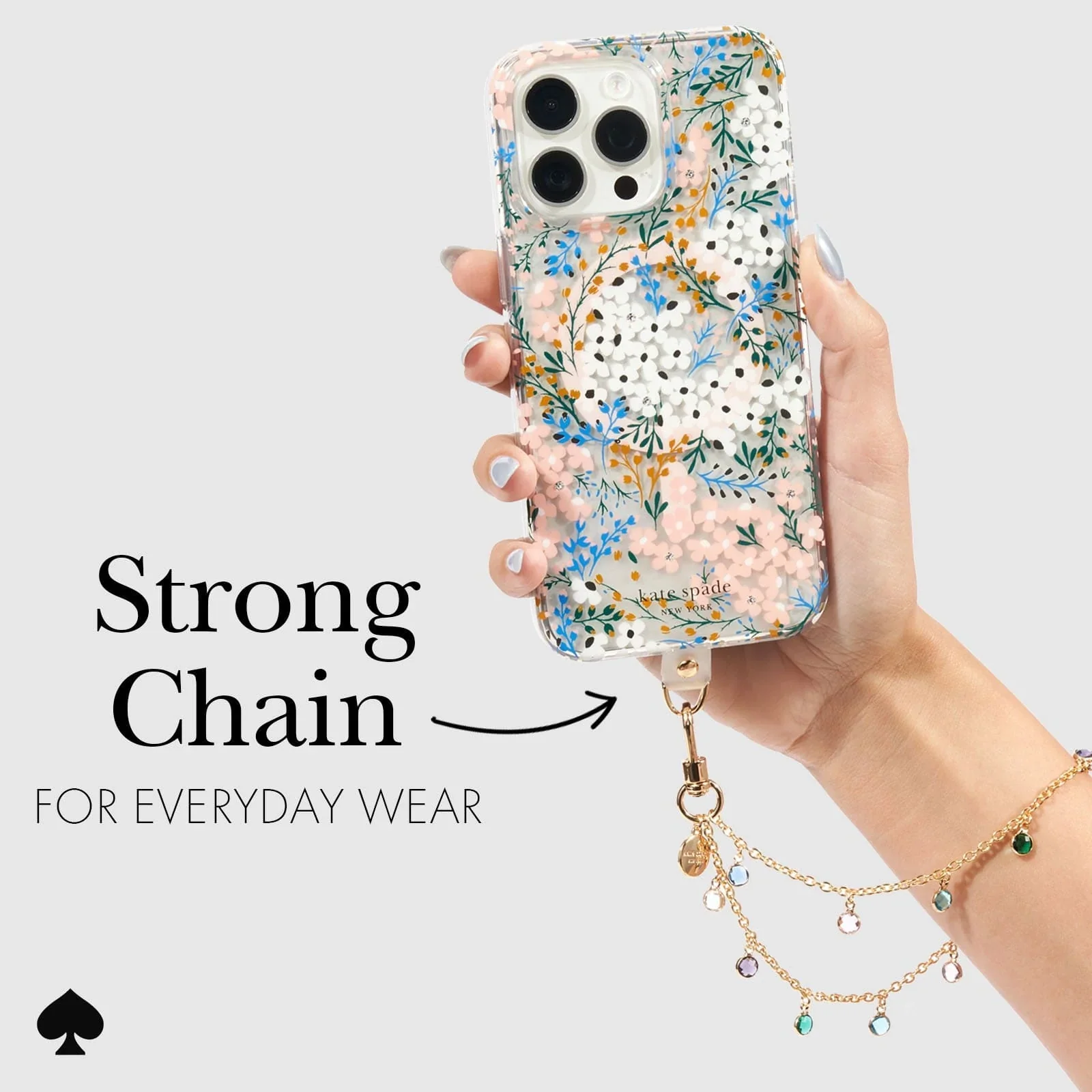 Kate Spade Phone Charm Wrist Strap - High Shine - Image 2