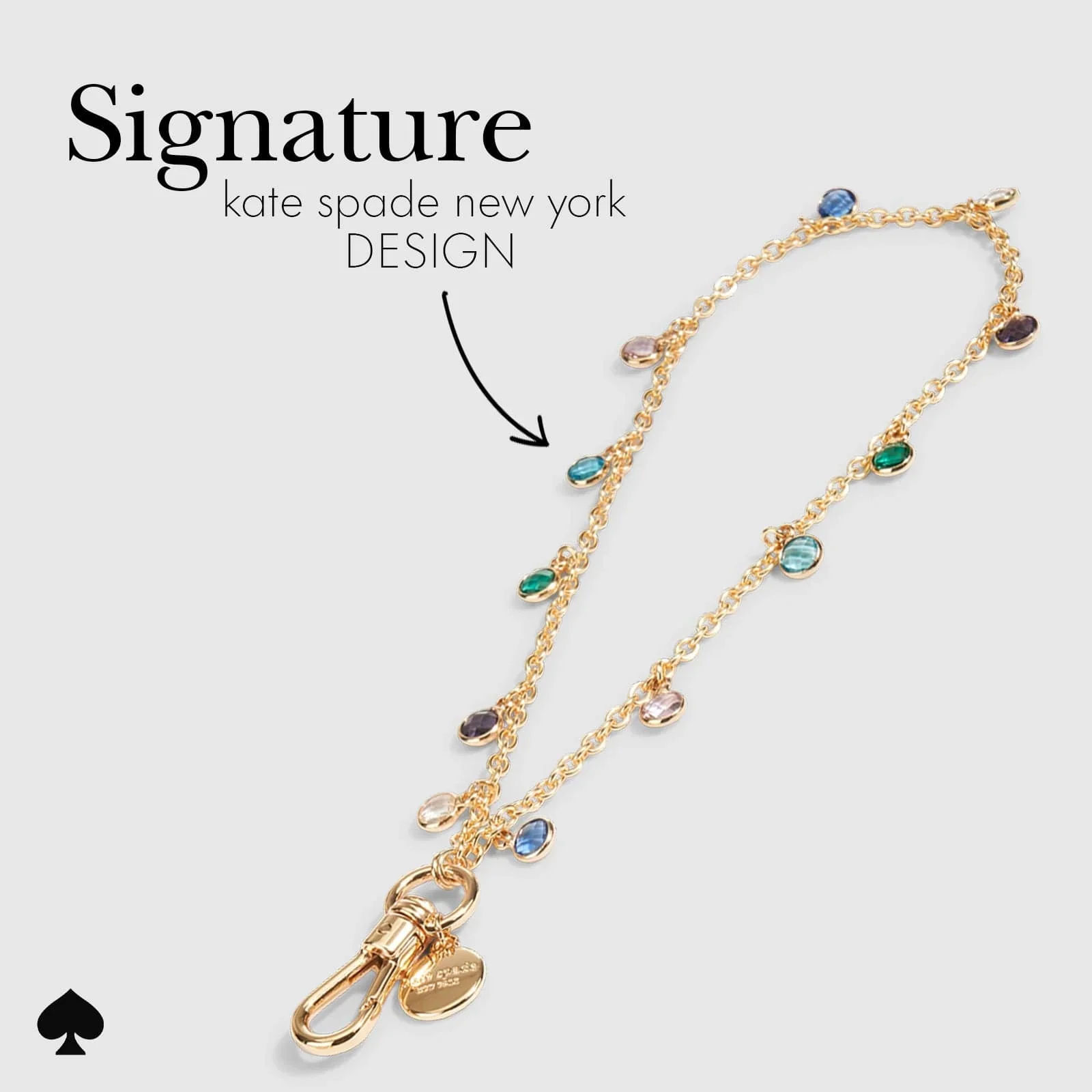 Kate Spade Phone Charm Wrist Strap - High Shine - Image 3
