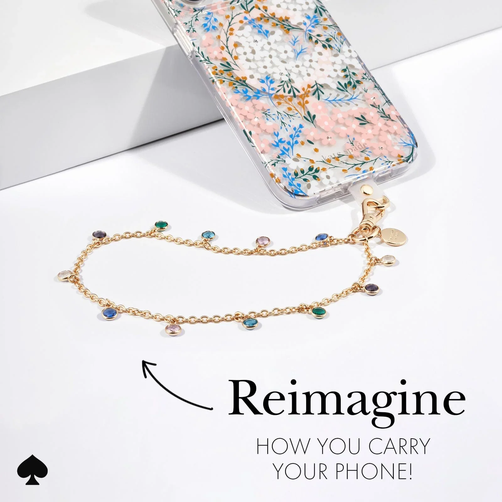 Kate Spade Phone Charm Wrist Strap - High Shine - Image 4
