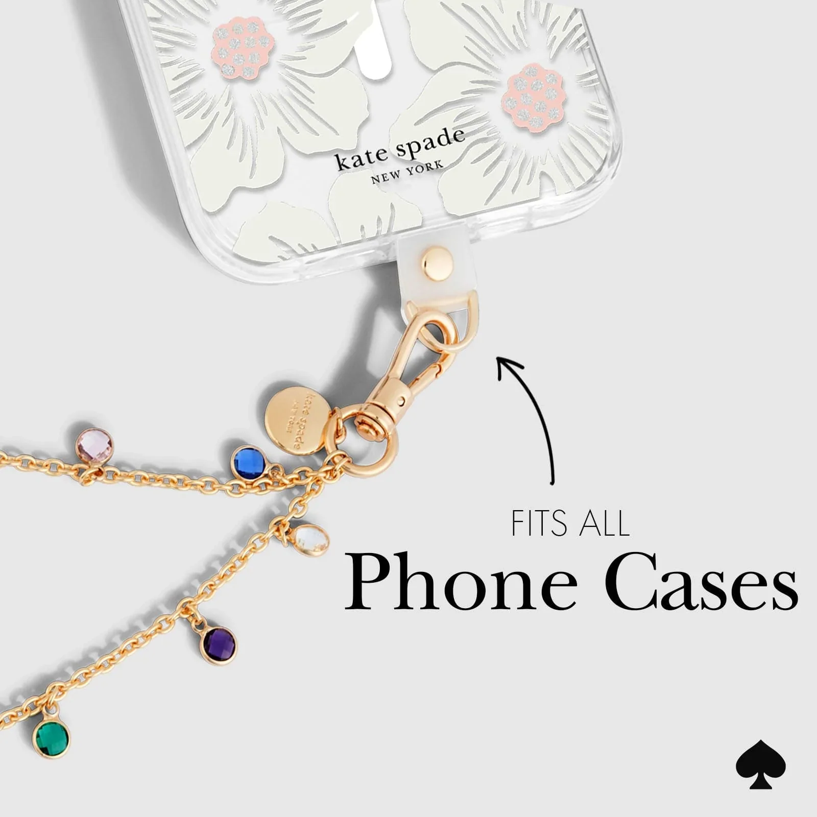 Kate Spade Phone Charm Wrist Strap - High Shine - Image 7
