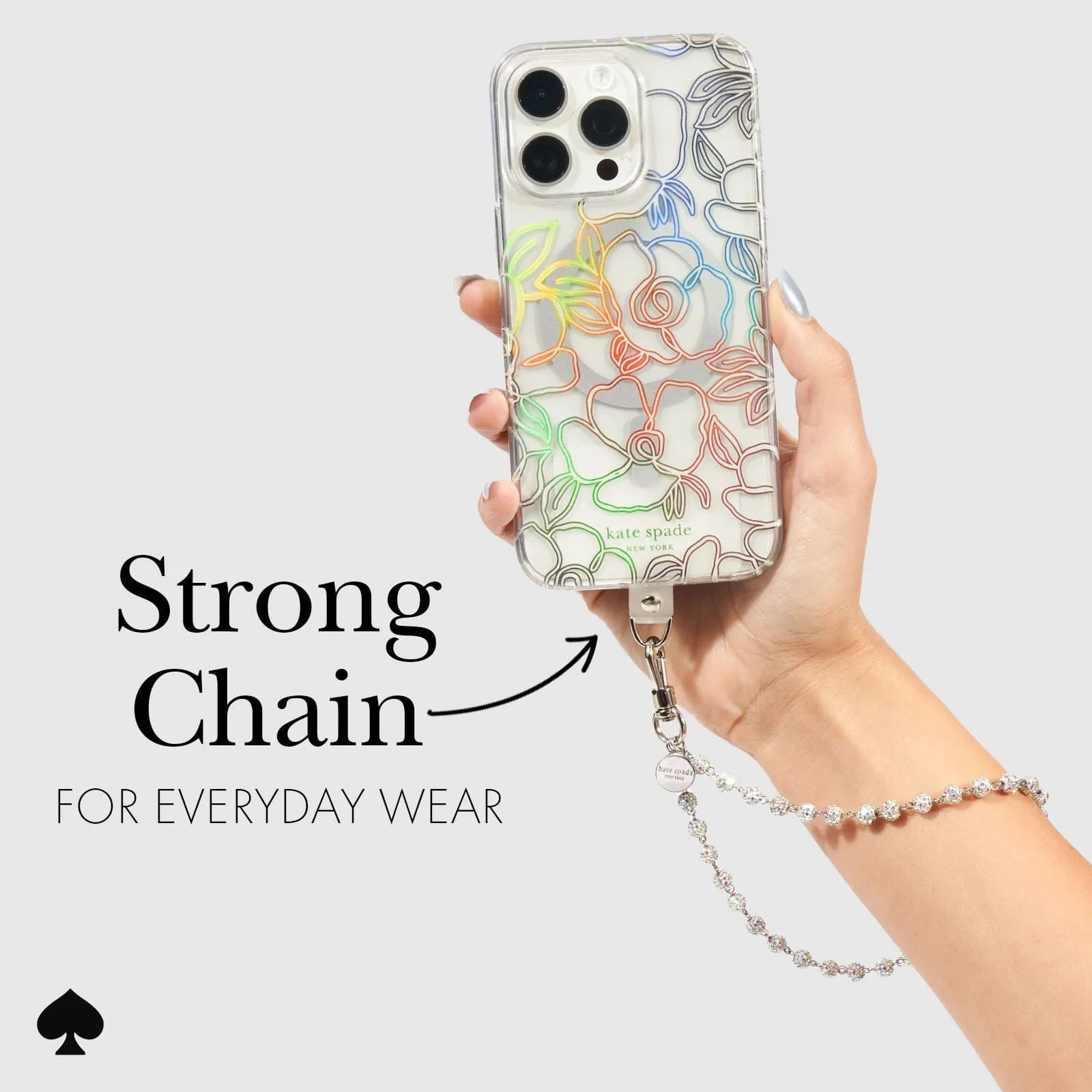 Kate Spade Phone Charm Wrist Strap - Razzle Dazzle - Image 3