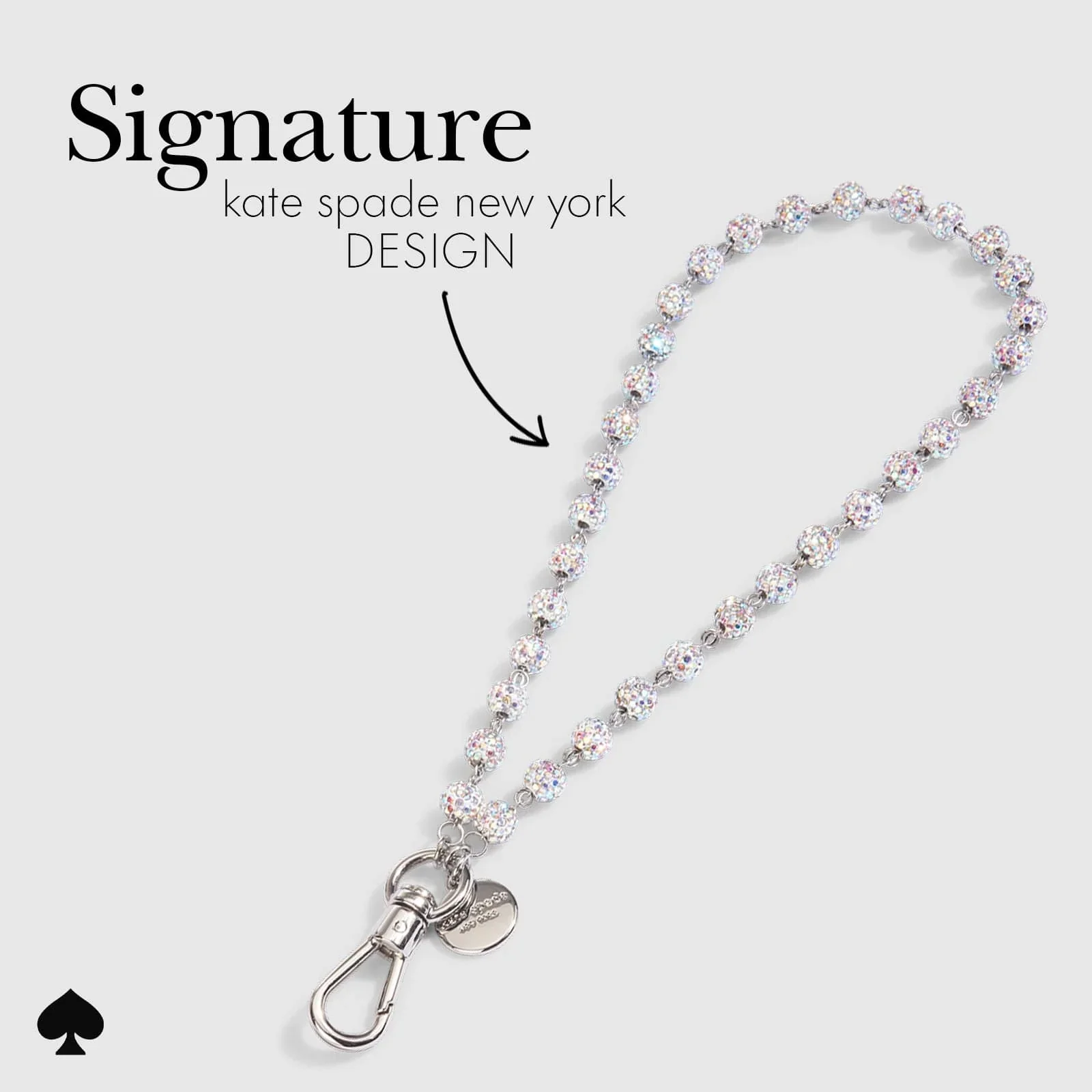 Kate Spade Phone Charm Wrist Strap - Razzle Dazzle - Image 4