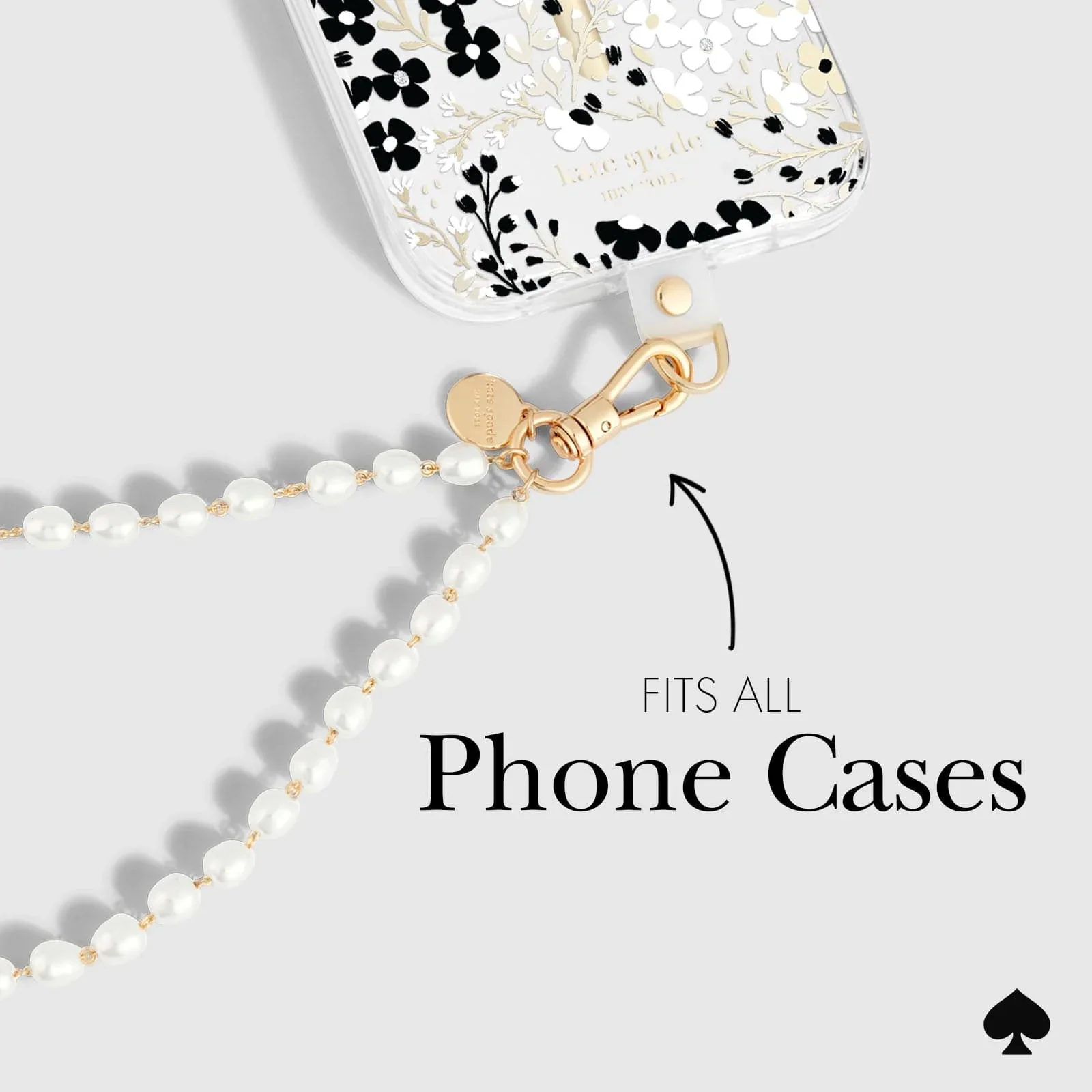 Kate Spade Phone Charm Wrist Strap - Sea Pearl - Image 5