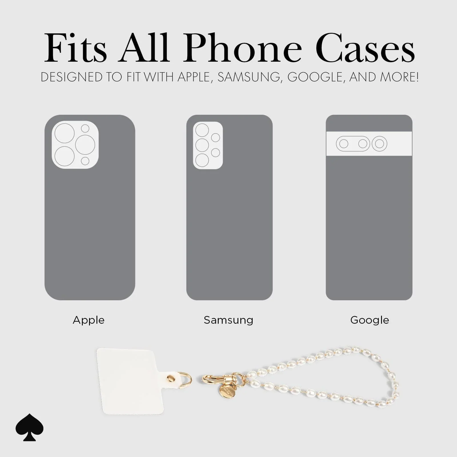 Kate Spade Phone Charm Wrist Strap - Sea Pearl - Image 7