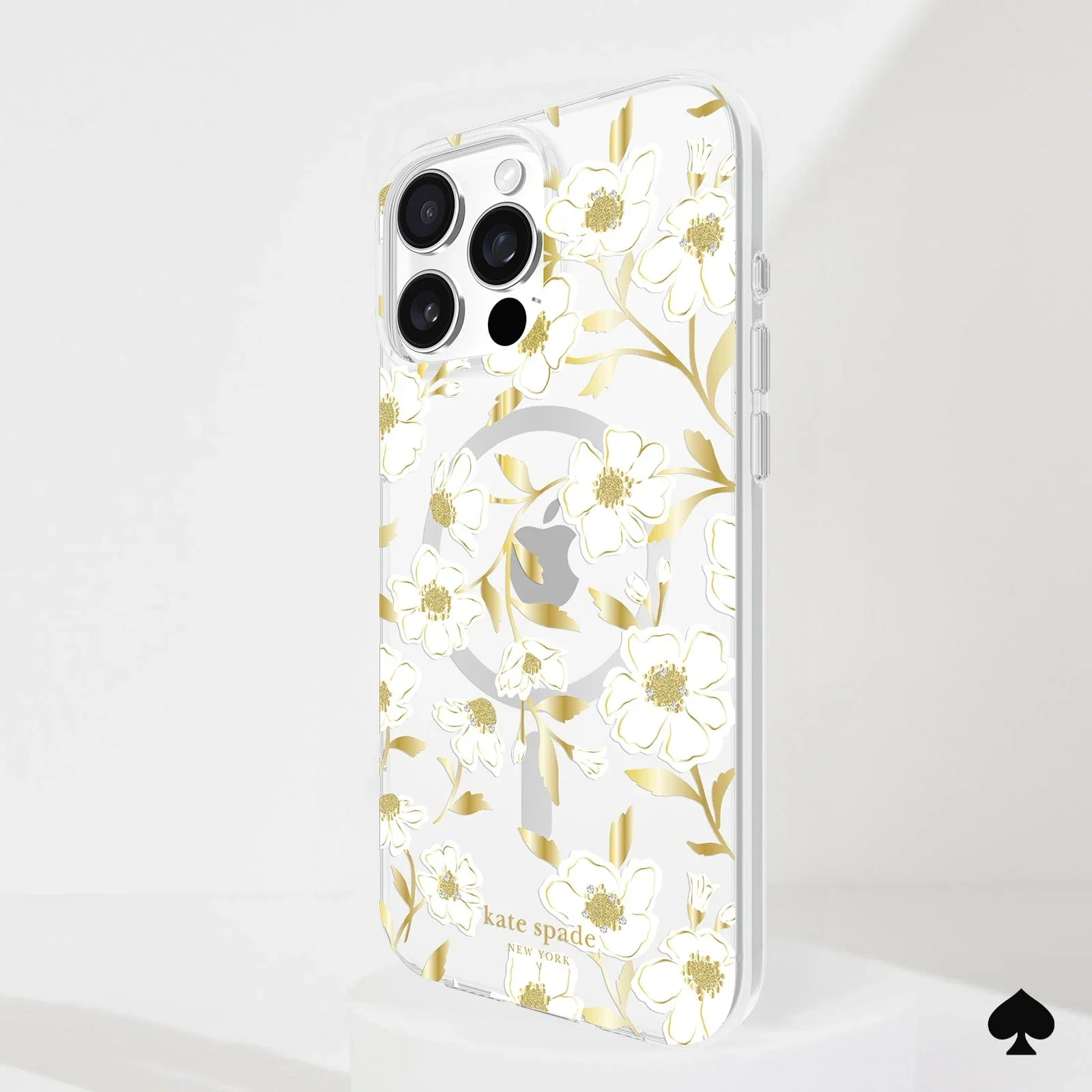 Kate Spade Sunshine Floral MagSafe Case for iPhone 16 Pro Max Clear / Gold - Image 7