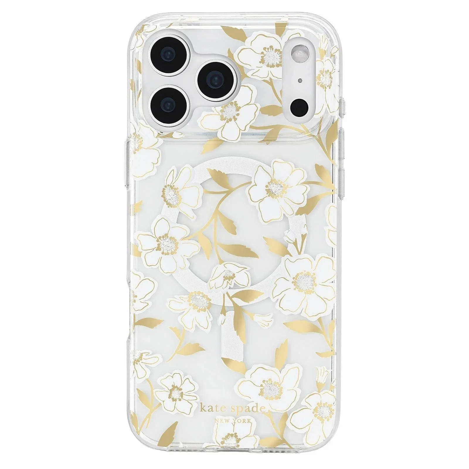 Kate Spade Sunshine Floral MagSafe Case for iPhone 17 Pro 6.3 - Clear / Gold - Image 2