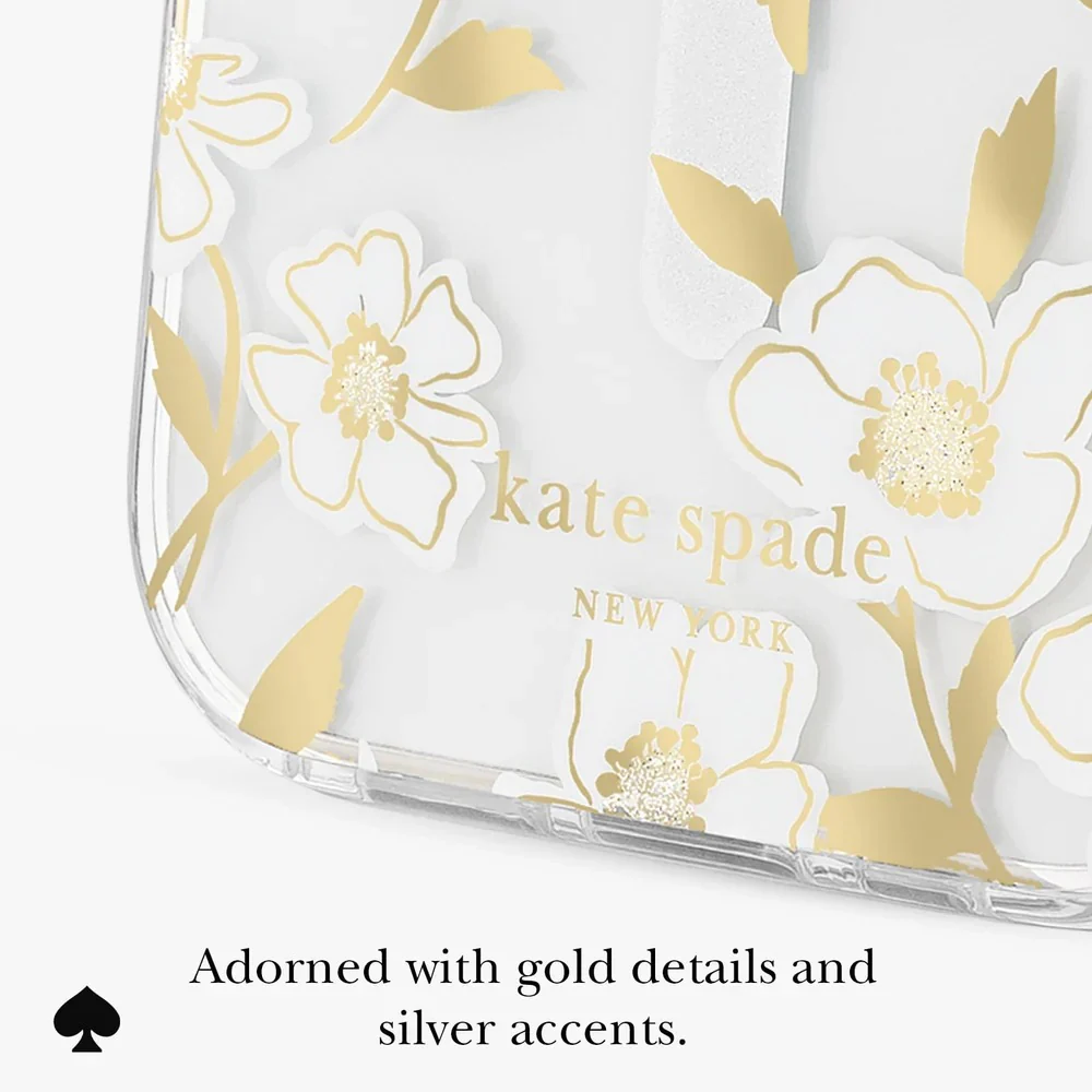 Kate Spade Sunshine Floral MagSafe Case for iPhone 17 Pro Max - Clear / Gold - Image 3