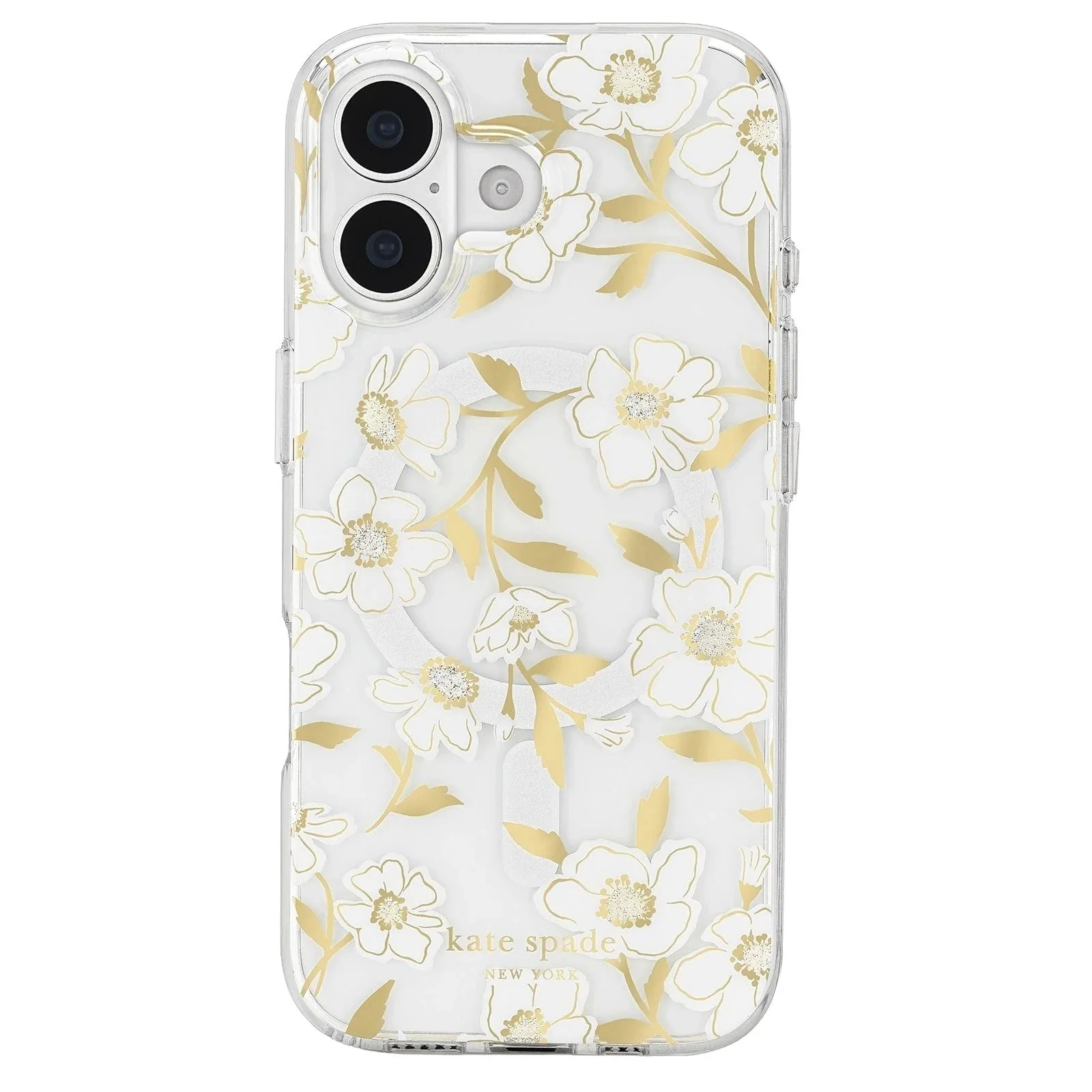 Kate Spade Sunshine Floral MagSafe Case for iPhone 17 Standard 6.3 - Clear / Gold - Image 2