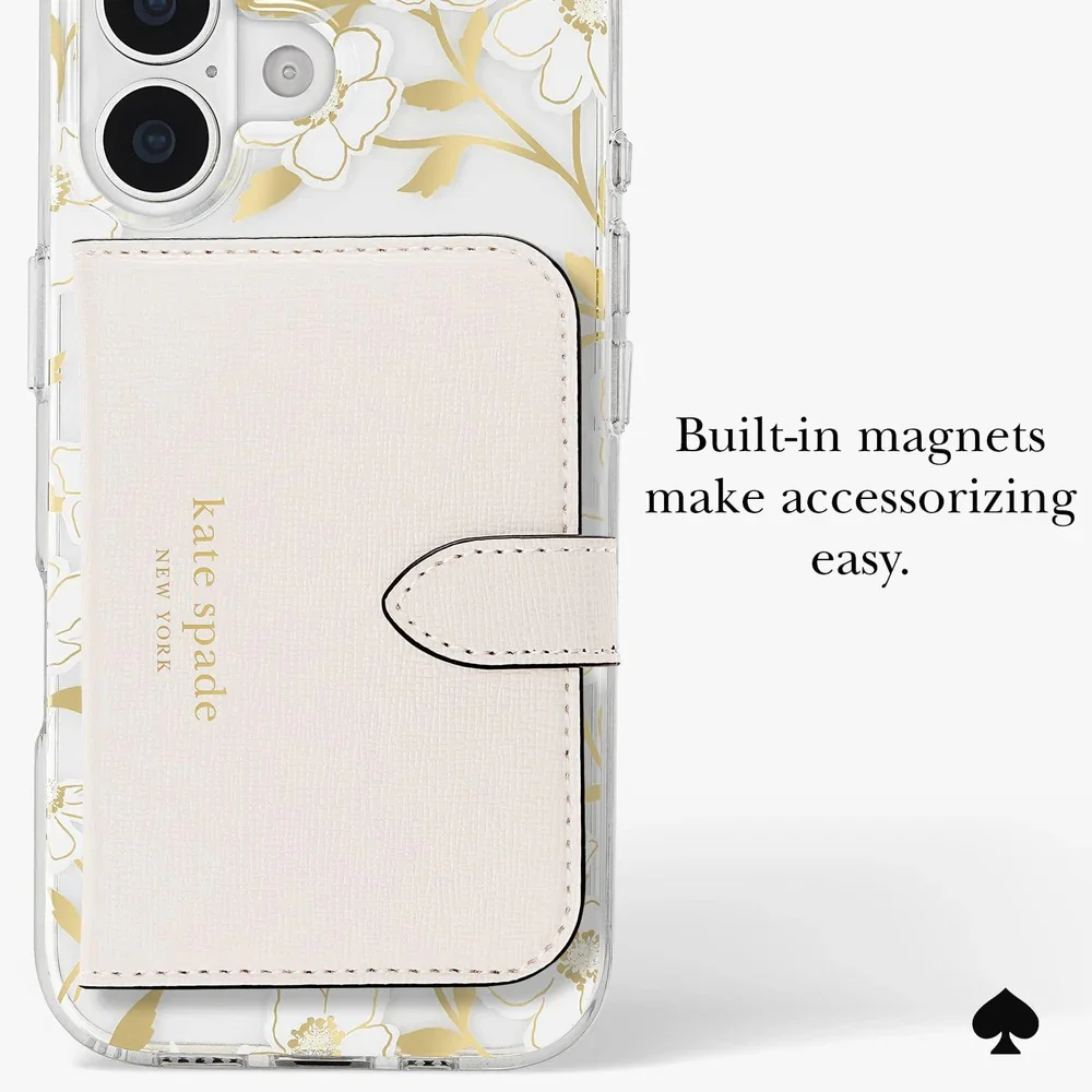 Kate Spade Sunshine Floral MagSafe Case for iPhone 17 Standard 6.3 - Clear / Gold - Image 4