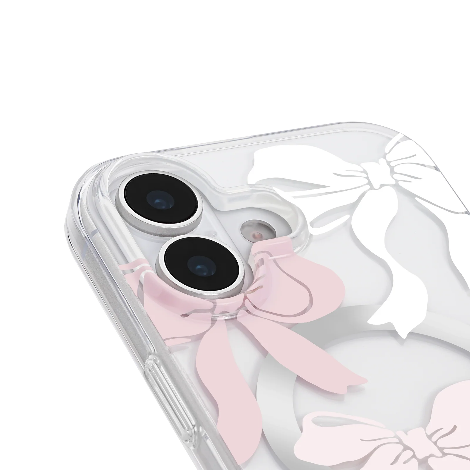 Kate Spade Tied With A Bow MagSafe Case for iPhone 17 Standard 6.3 - Clear / Pink / White - Image 3