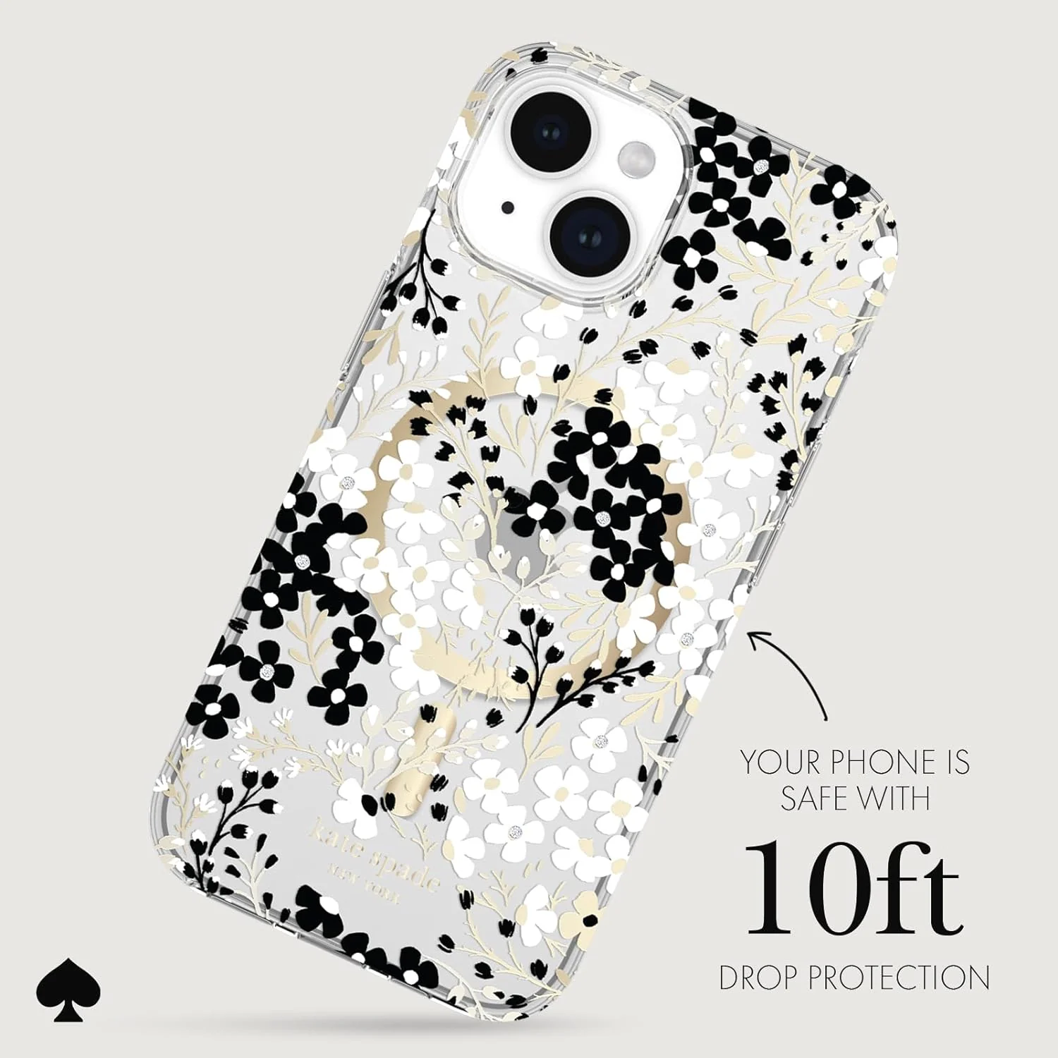 Kate Spade MagSafe Case iPhone 15 / 14 / 13 Standard 6.1 inch - Multi Floral - Image 2