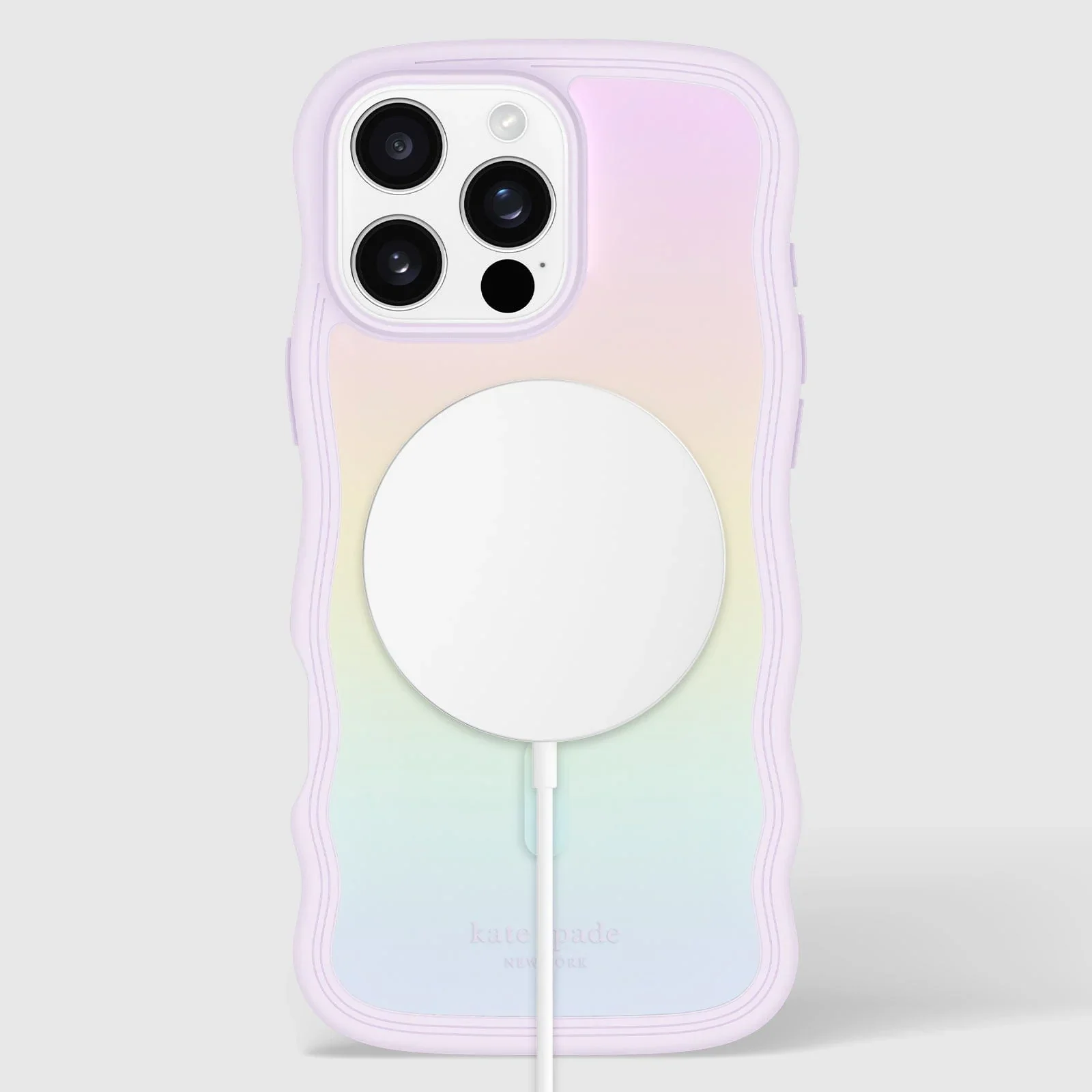Kate Spade Wave MagSafe Case for iPhone 16 Pro Max Opal Iridescent - Image 2