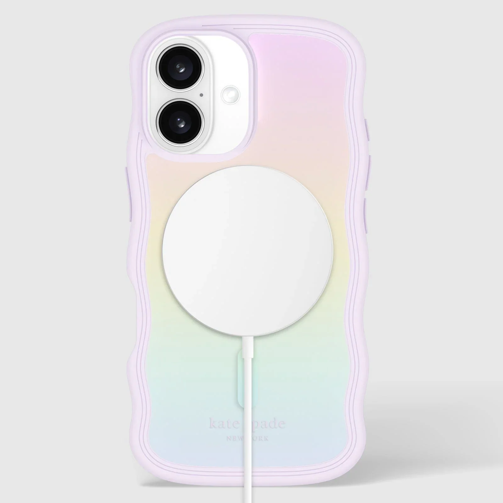 Kate Spade Wave MagSafe Case for iPhone 16 Standard Opal Iridescent - Image 2