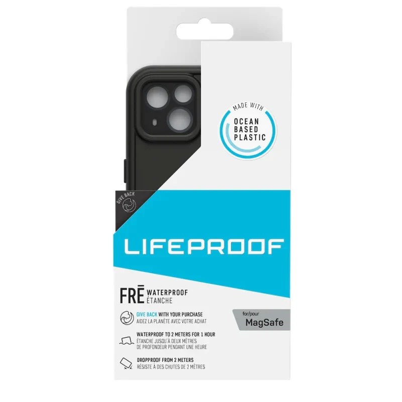 Lifeproof Fre Waterproof Case for Magsafe iPhone 13 Standard 6.1 inch - Black - Image 2