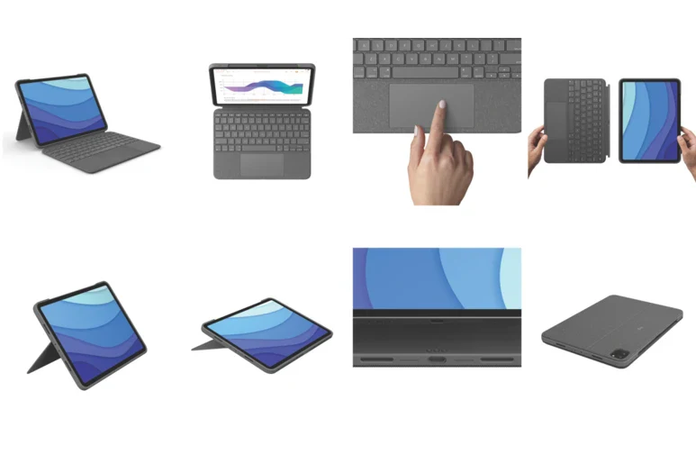 Logitech Combo Touchfor iPad Pro 11 4th/3rd/2nd/1st Gen - Grey - Image 7