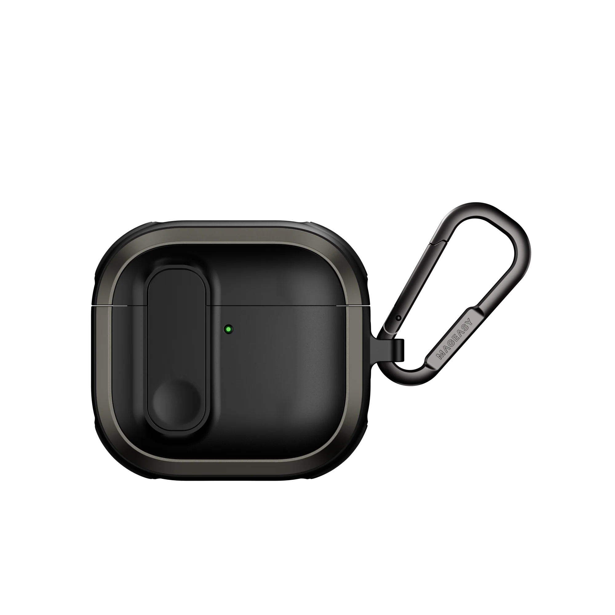 Mageasy Airpod 4 Outdoor Case Odyssey Magnetic Closure & Wrist Strap - Metal Black - Image 2