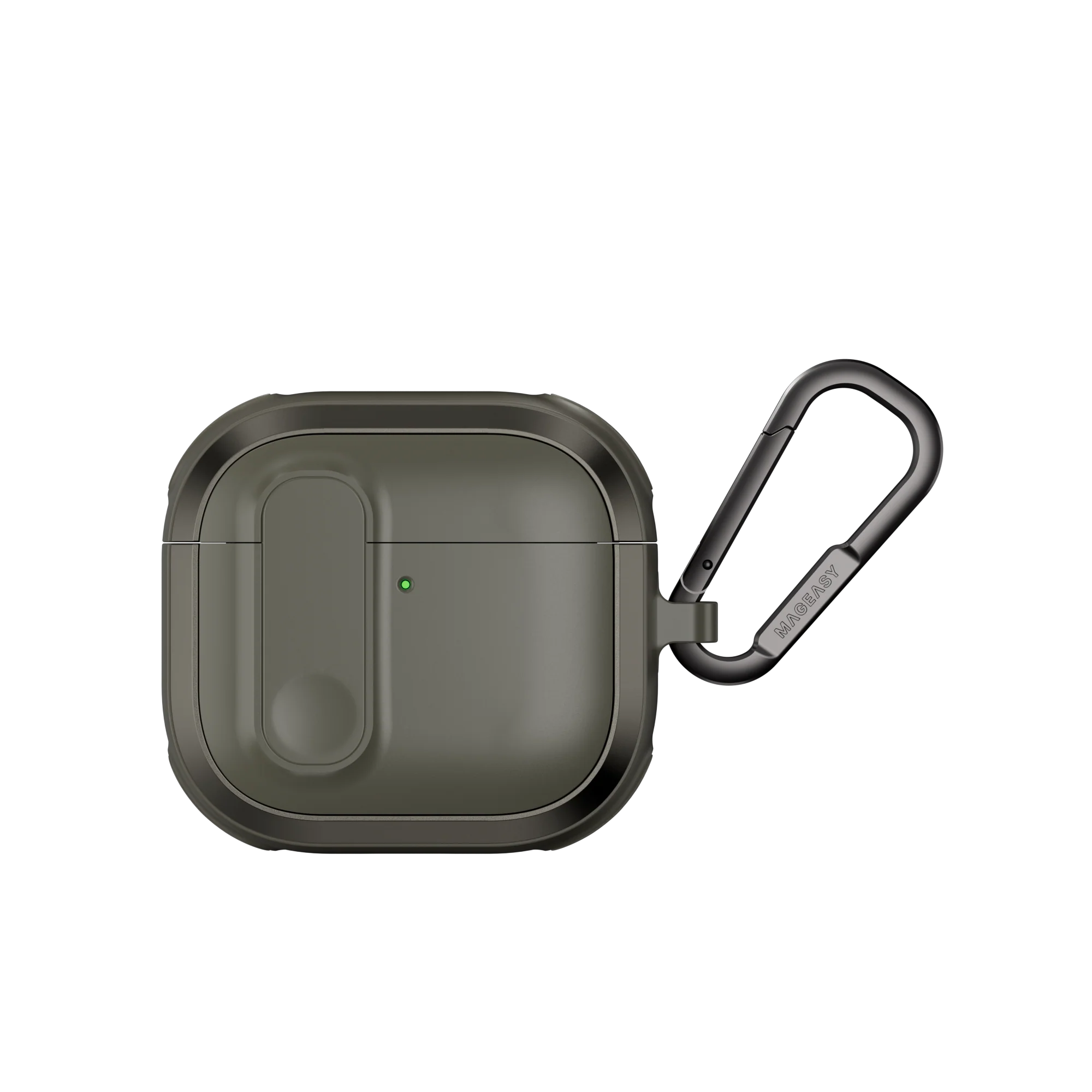 Mageasy Airpod 4 Outdoor Case Odyssey Magnetic Closure & Wrist Strap - Metal Green - Image 2
