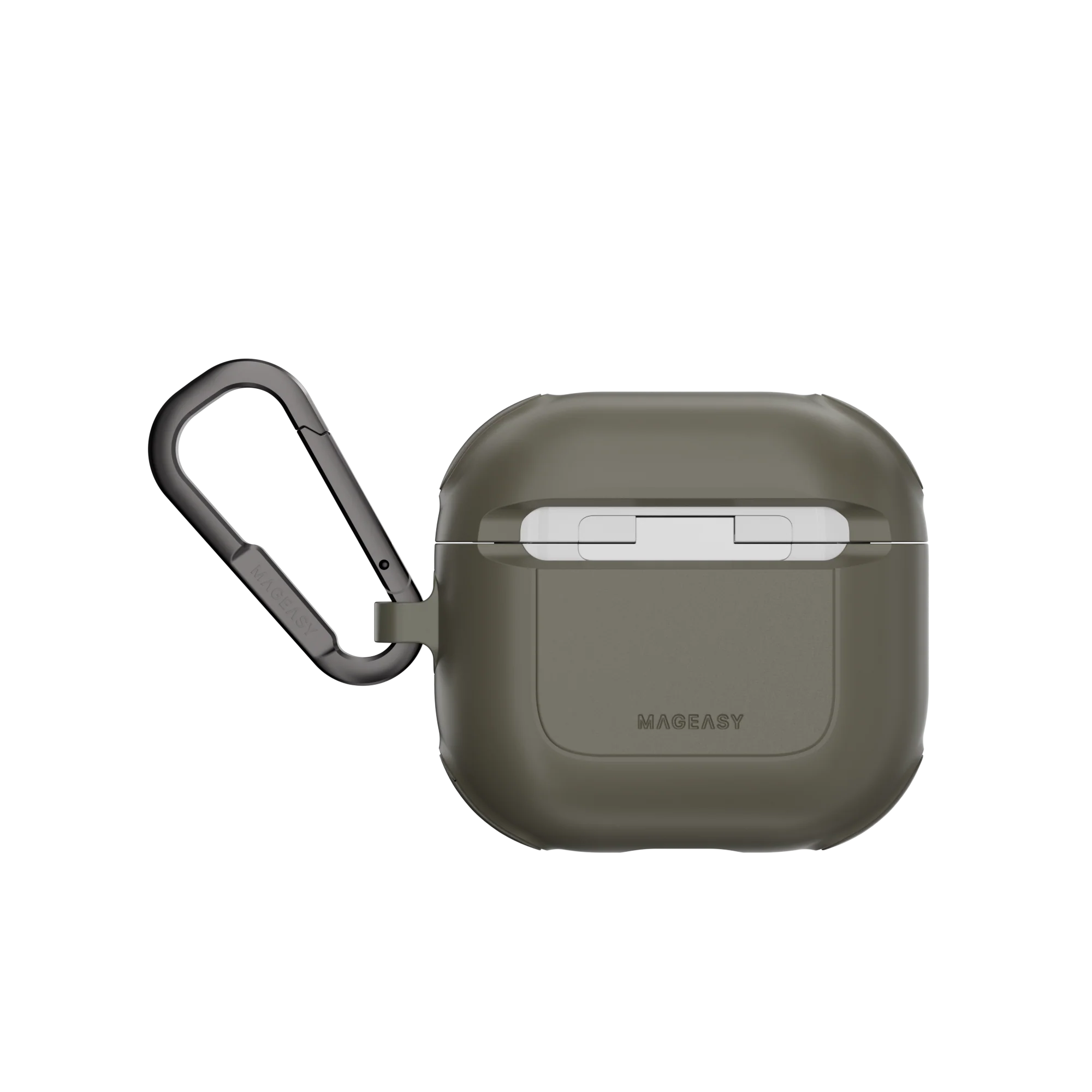 Mageasy Airpod 4 Outdoor Case Odyssey Magnetic Closure & Wrist Strap - Metal Green - Image 3
